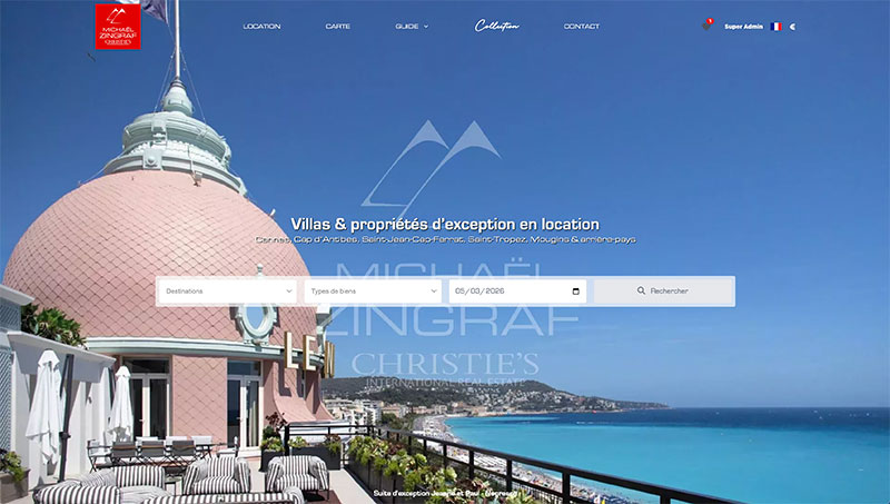 Nouveau Site dédié à la location Saisonnière sur la Côte d'Azur