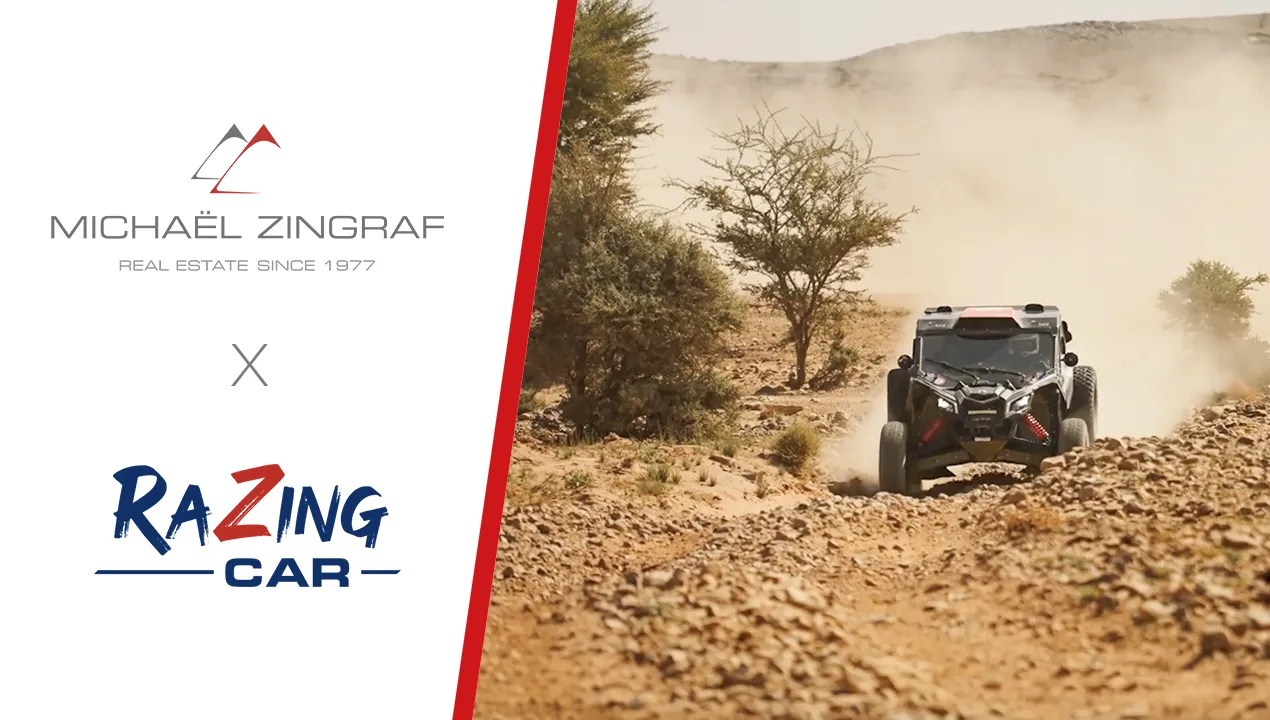PARTNERSHIP: Michaël Zingraf Real Estate, official sponsor of the Razing Car team!