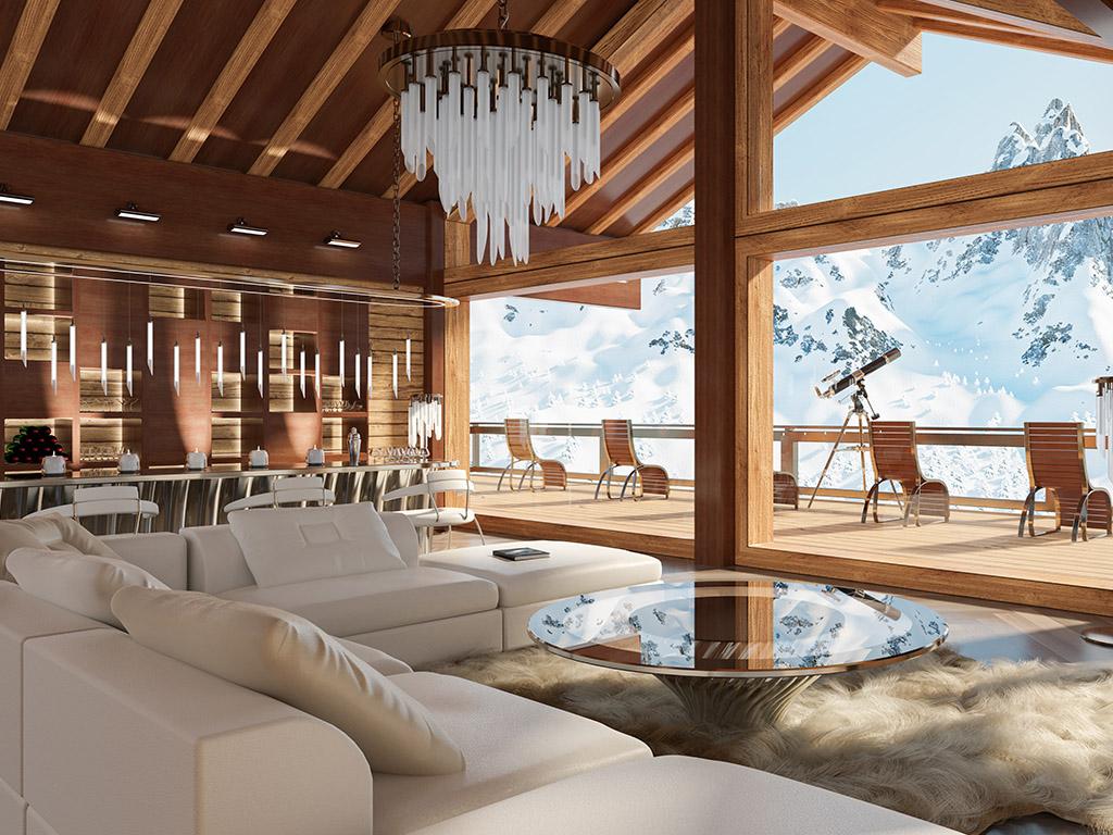 Zoom sur le marché immobilier de luxe à la montagne