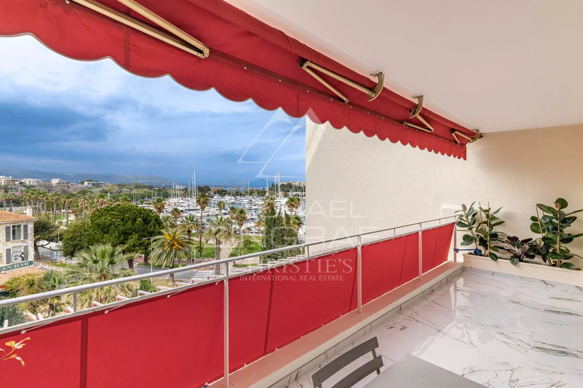 black chair and white table