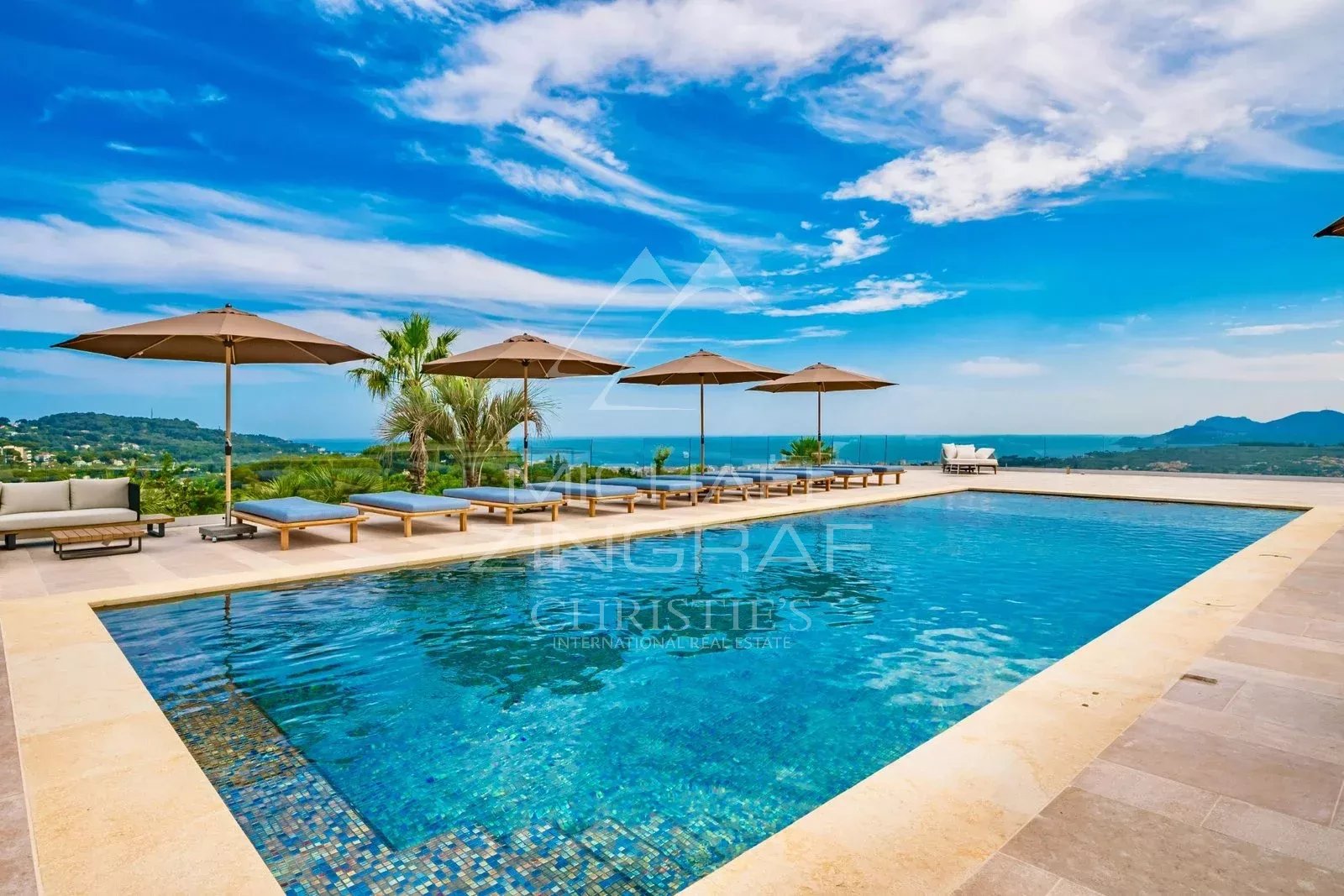 Aux portes de Cannes - Villa vue mer panoramique - 11 suites