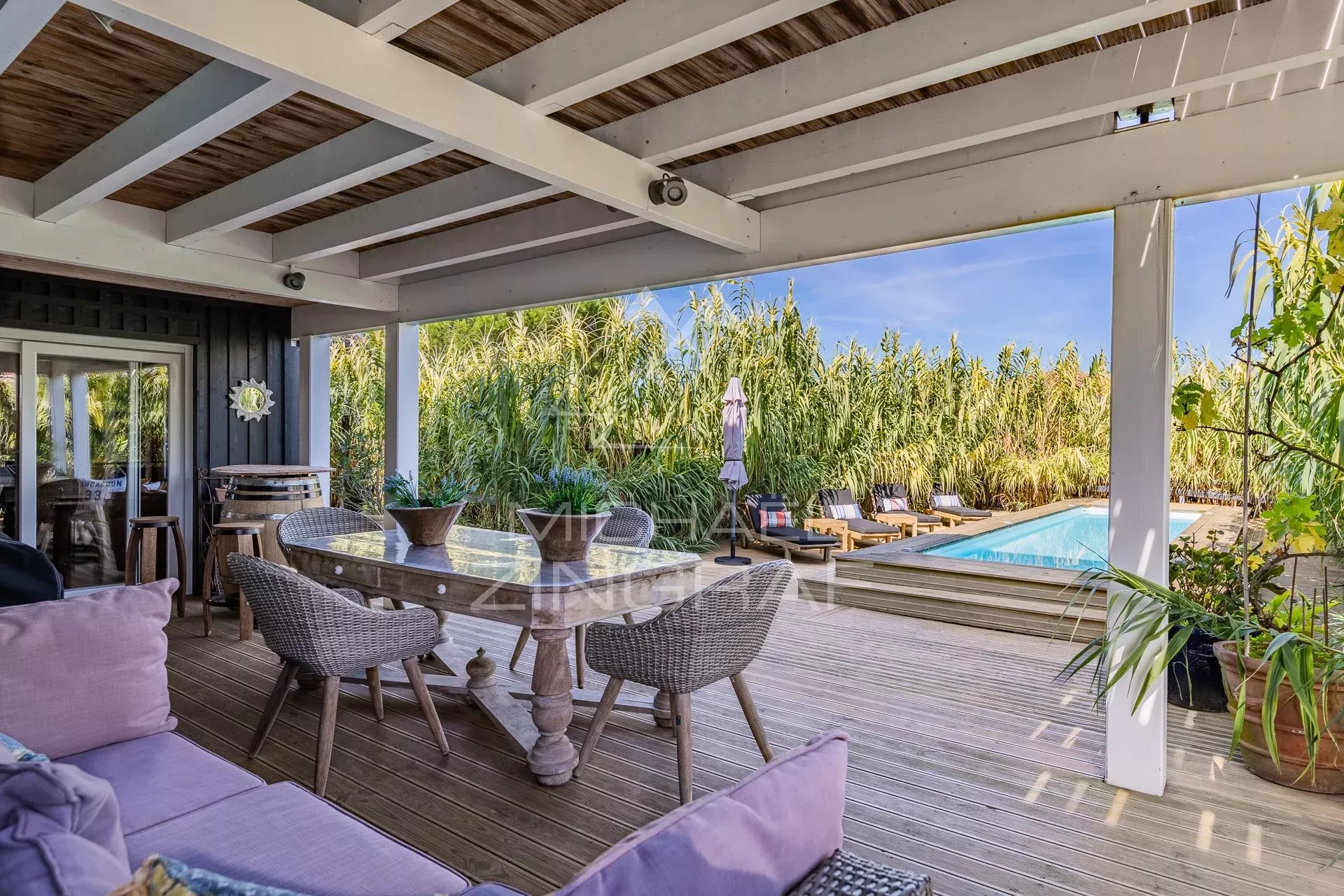 Belle maison proche La Hume avec vue mer