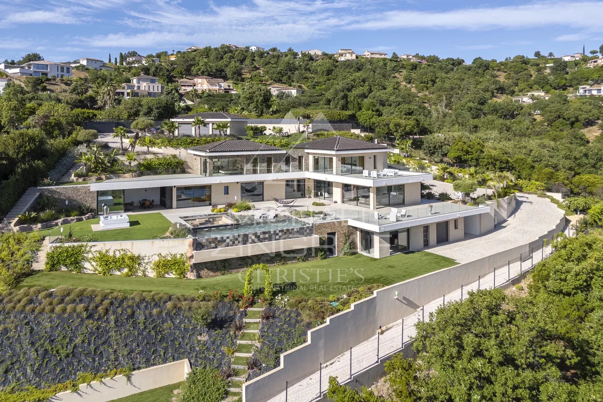 black chair and white table