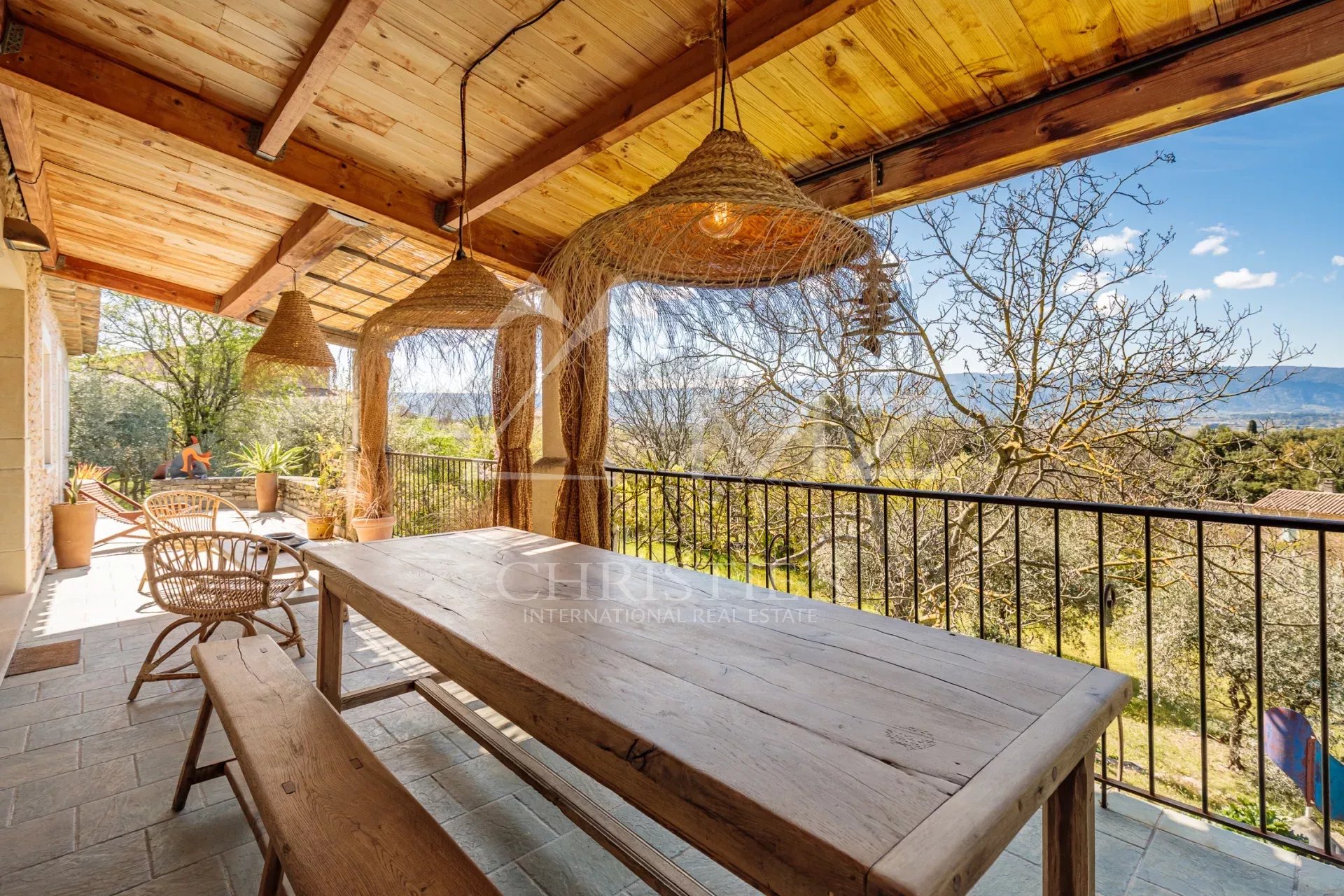 Gordes - Superbe maison avec vue sur le Luberon et piscine