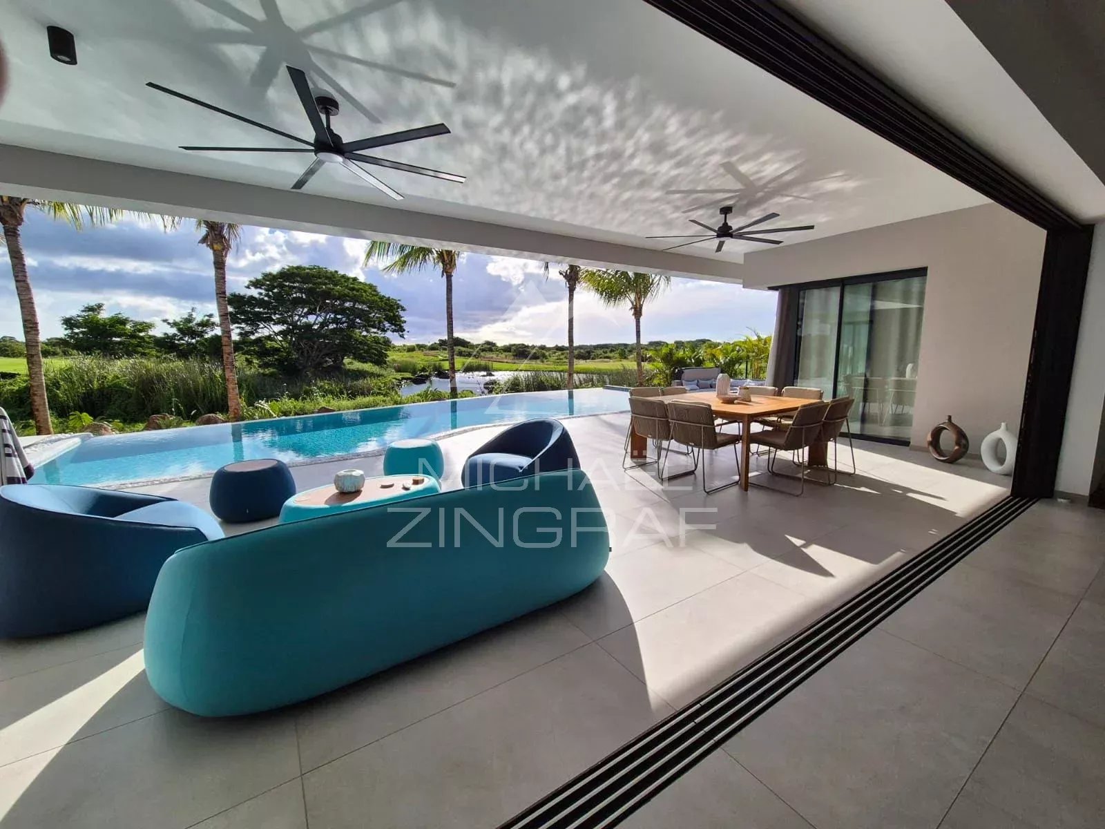 Contemporary Villa with Pool at Mon Choisy Golf