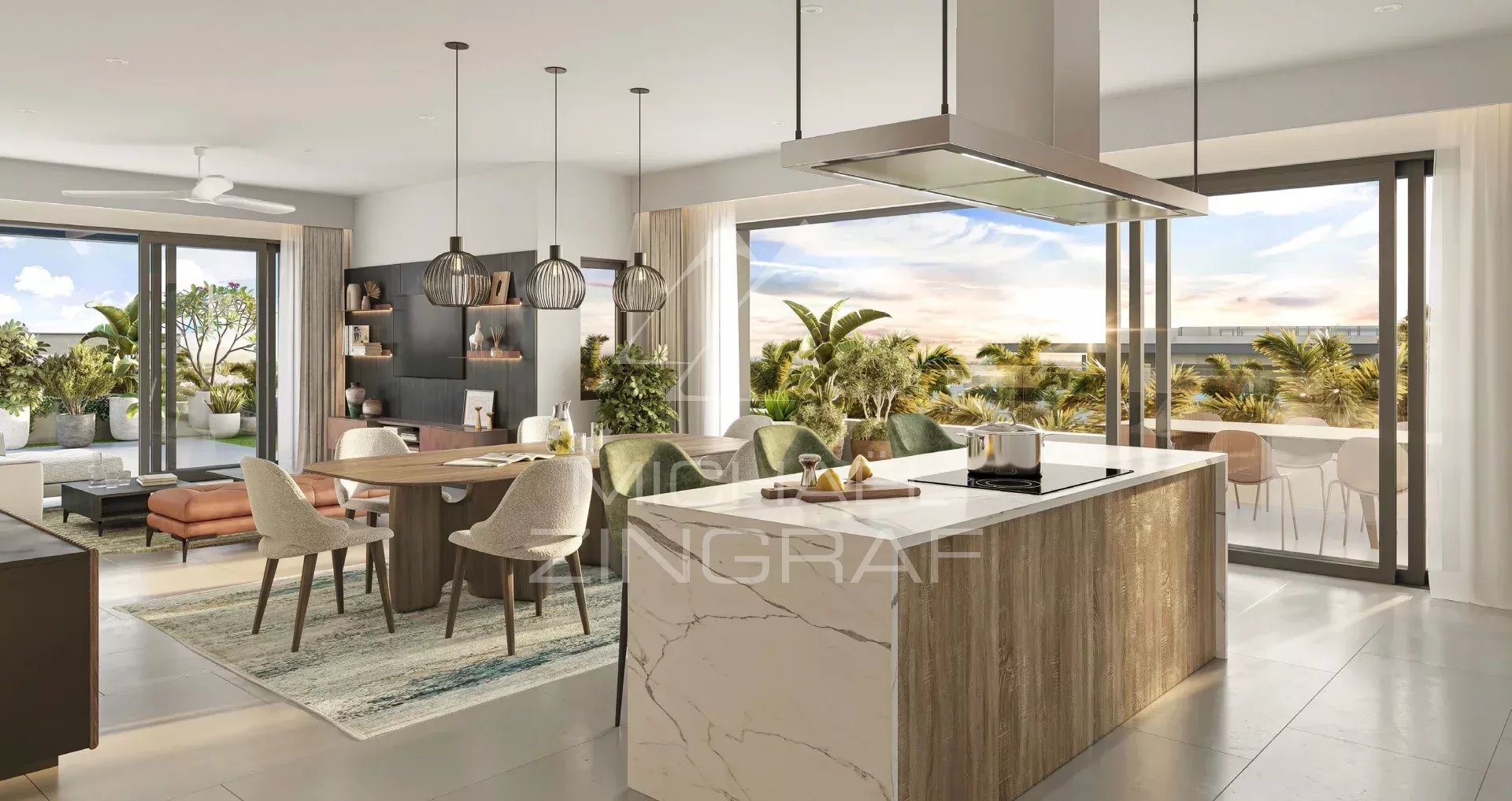 Ile Maurice - Mont Choisy - Penthouse 3 chambres avec vue panoramique