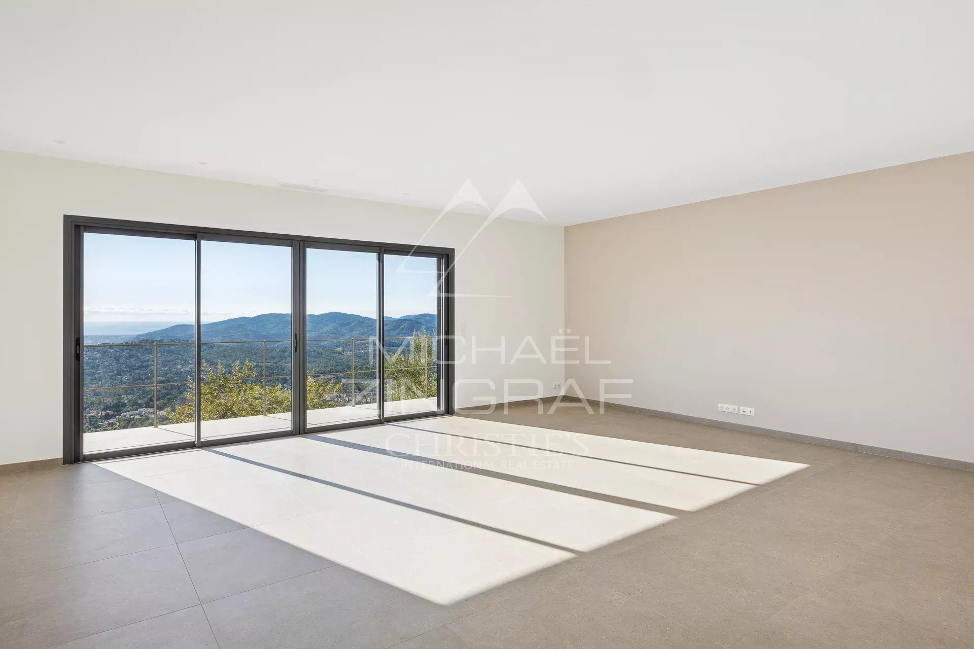 contemporary villa with panoramic sea views