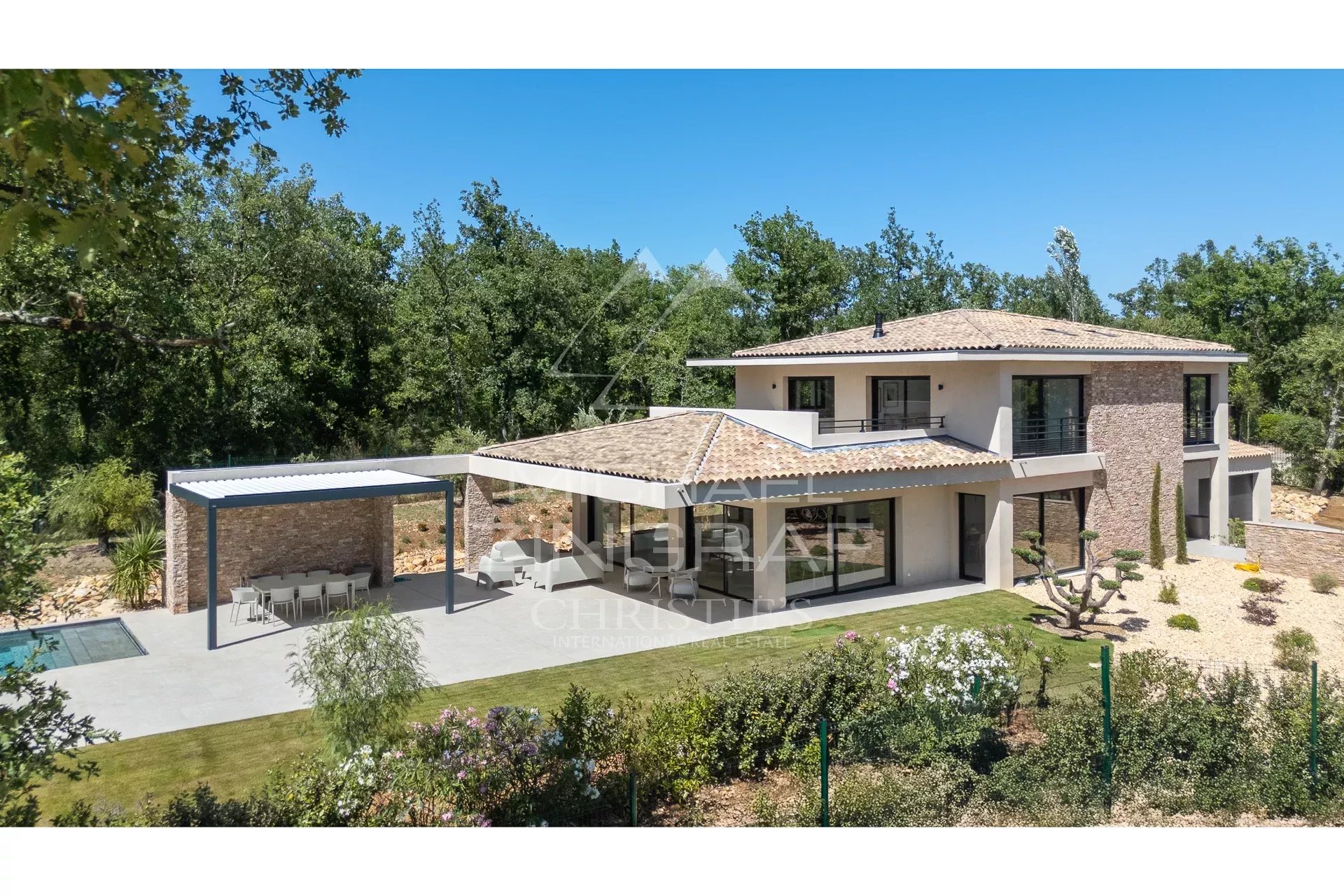 black chair and white table