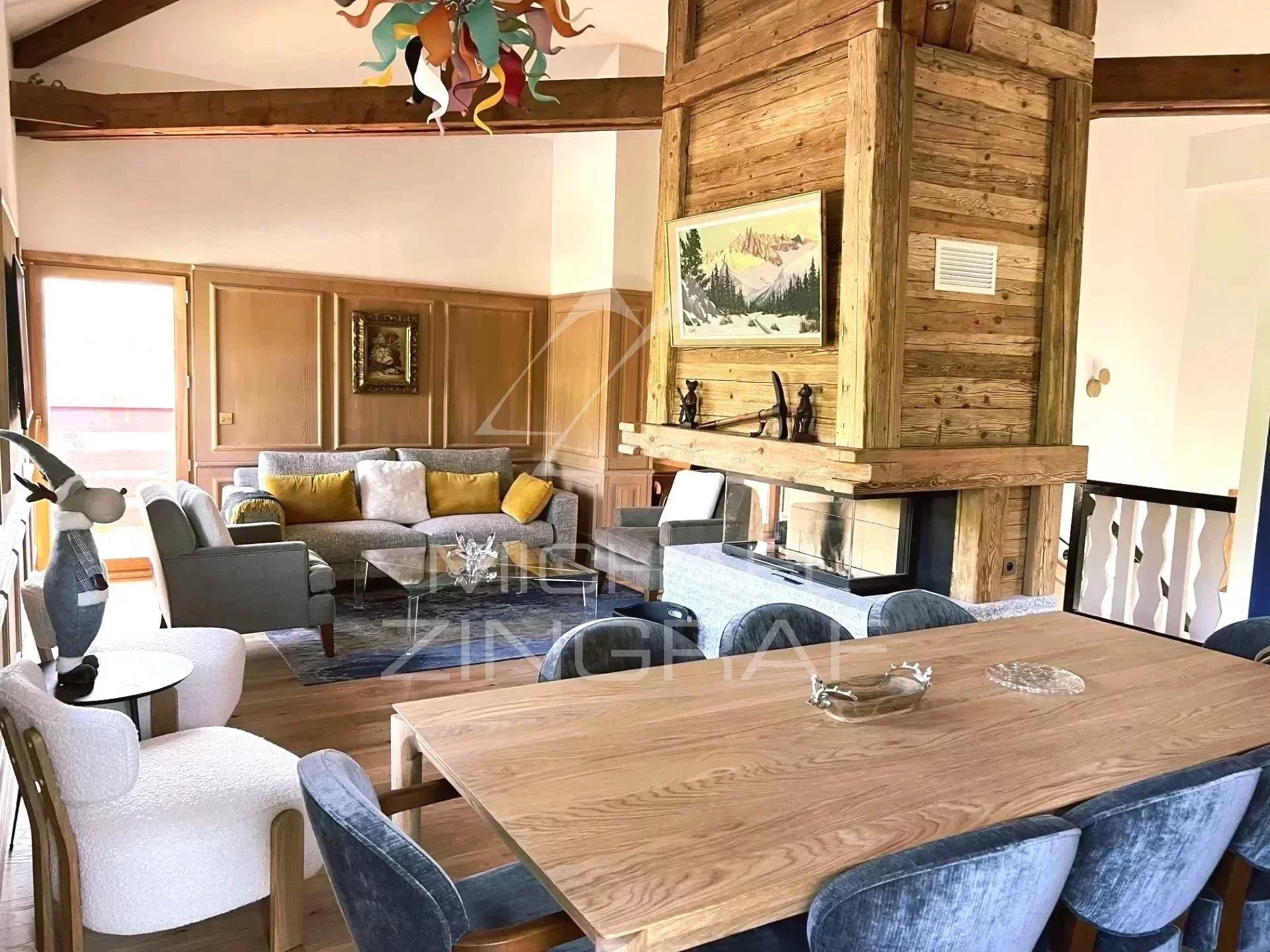Rare chalet in the center of Megève, newly renovated - Panoramic view and peaceful location