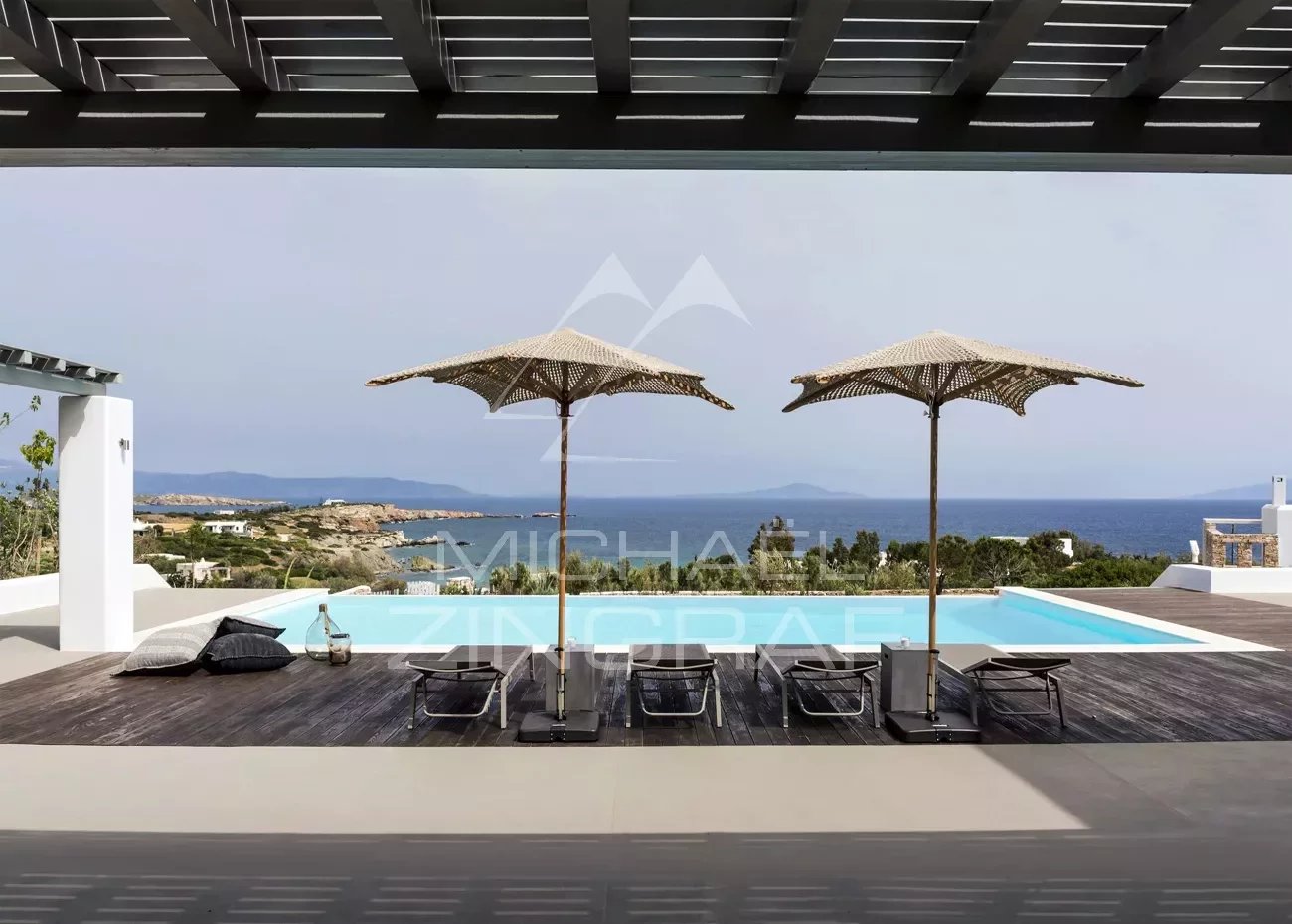 Premium-Villa in Lolantonis mit herrlichem Panoramablick über die Ägäis