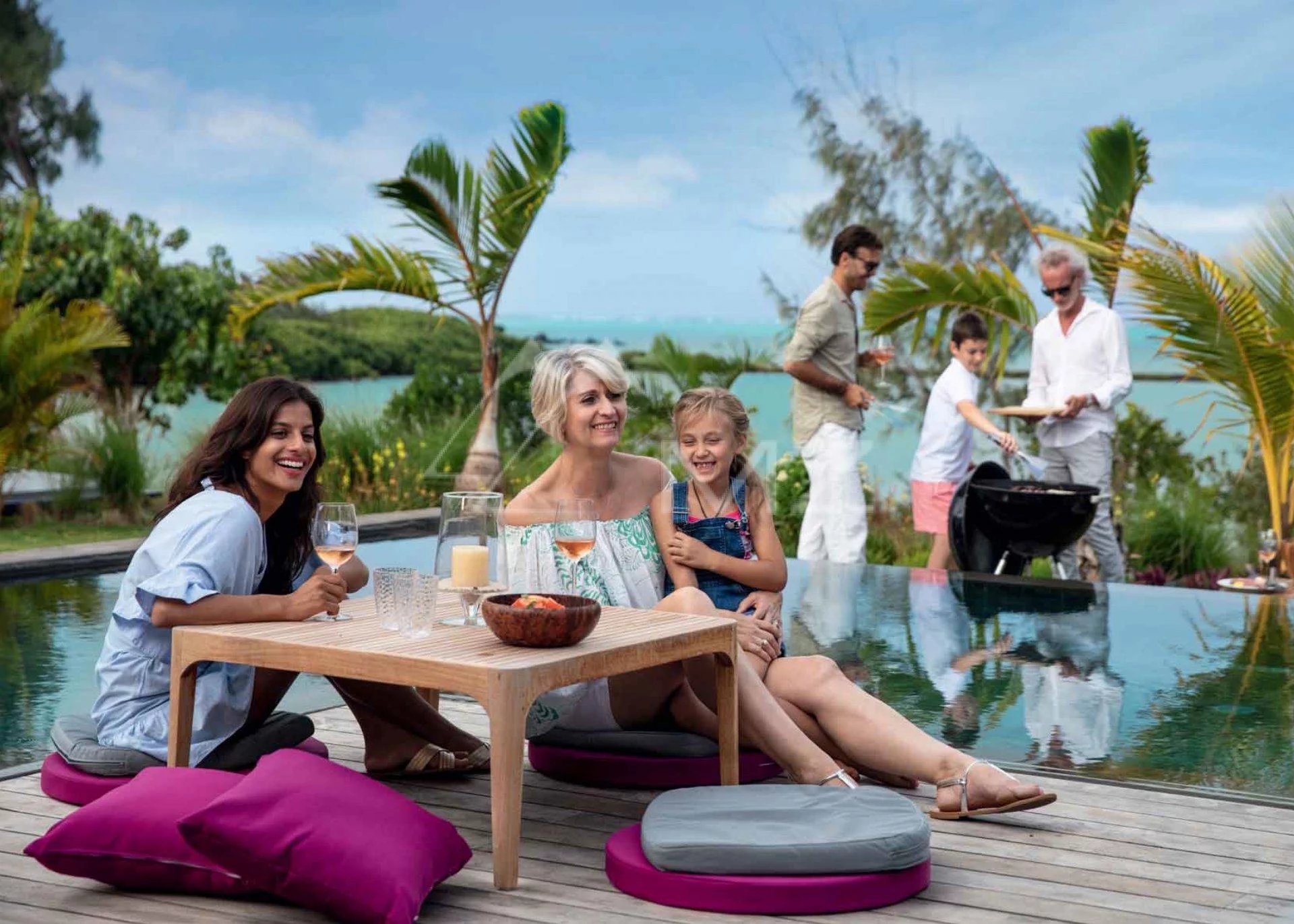 Mauritius - Palmea villa zeezicht