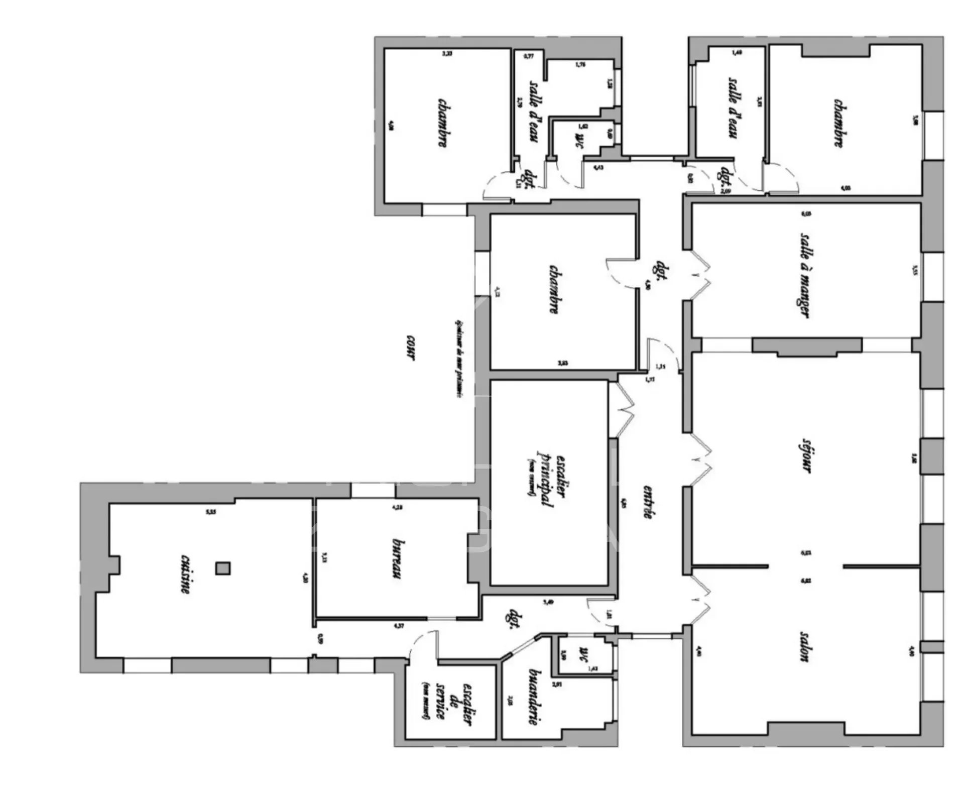 A vendre - Appartement  4 Chambres - Triple Réception - Varenne/Bac