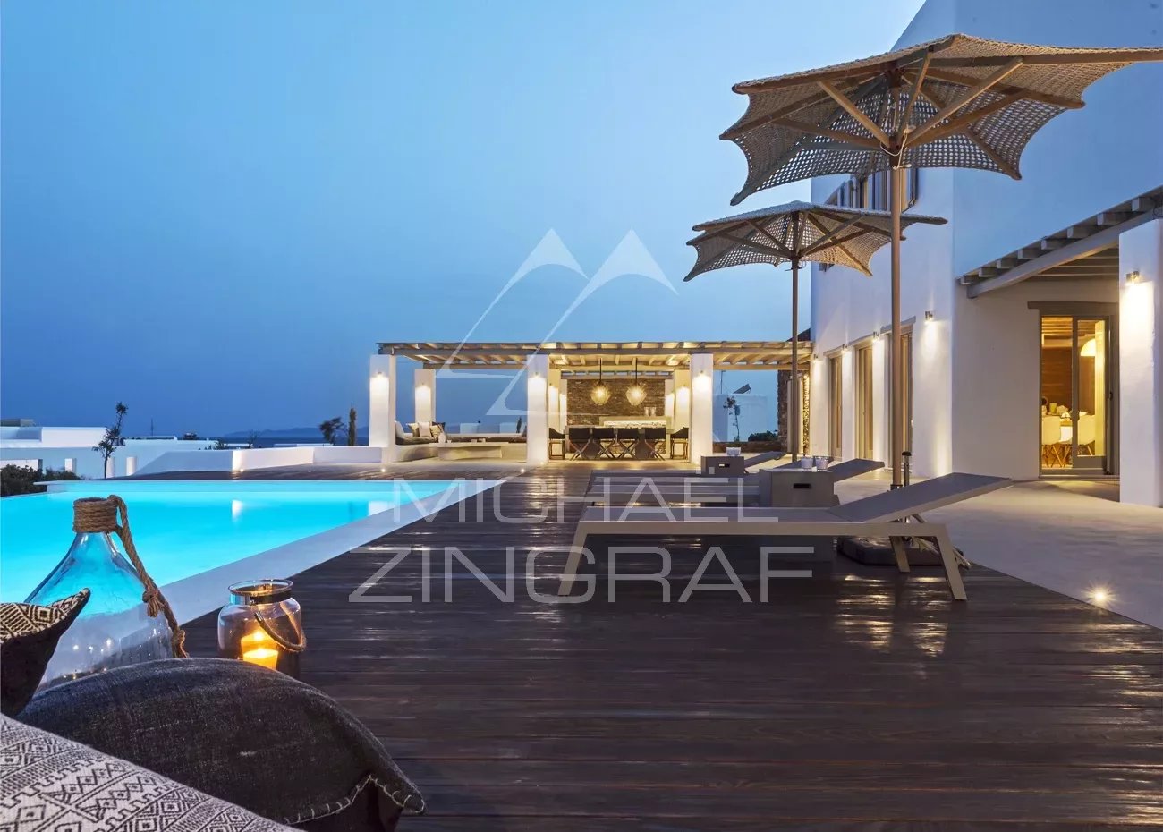 Premium-Villa in Lolantonis mit herrlichem Panoramablick über die Ägäis
