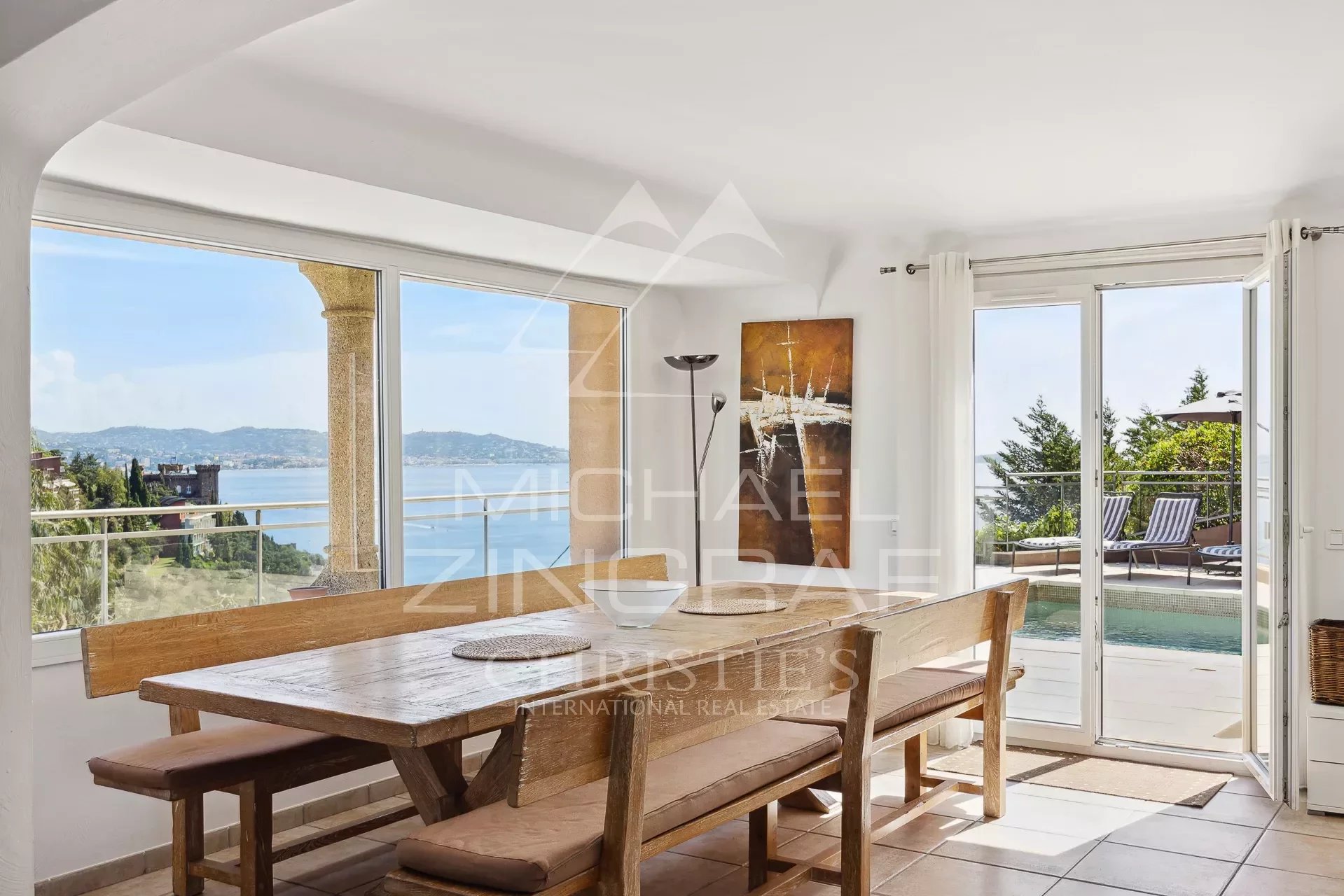Nahe Cannes - Théoule-Sur-Mer - Elegantes Familienhaus mit Meerblick