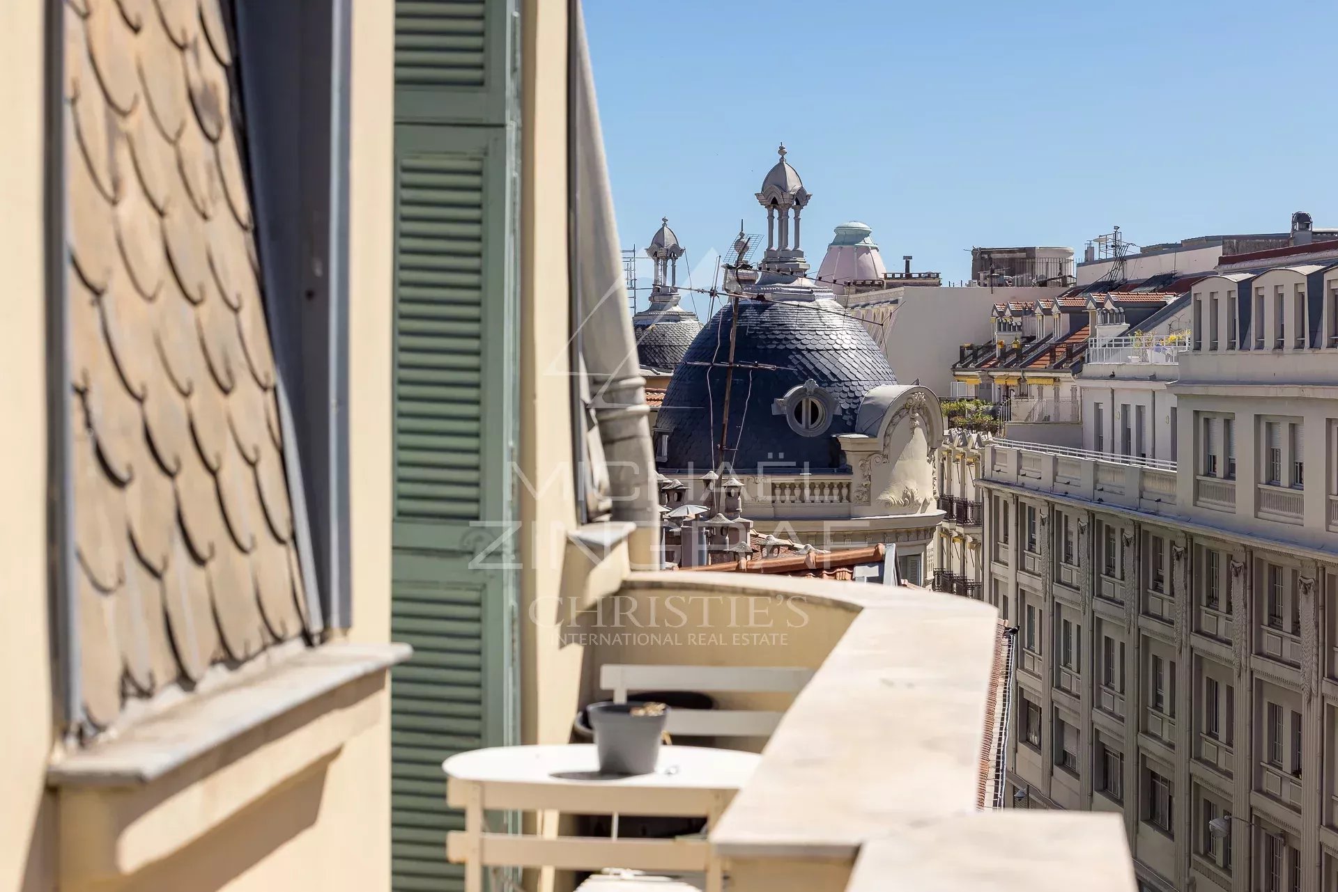black chair and white table