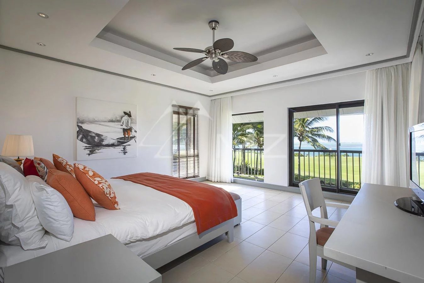 Mauritius - Lunea Villa  Panoramic view of the lagoon and golf
