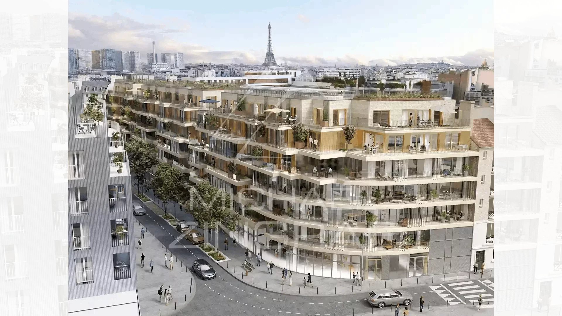 A vendre - Programme Neuf - Appartement Duplex Terrasses 4 chambres - Paris 15