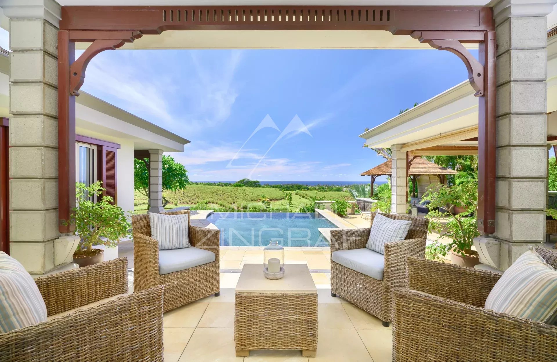 Mauritius - Villa mit Meerblick in einem Golfresort - Bel ombre
