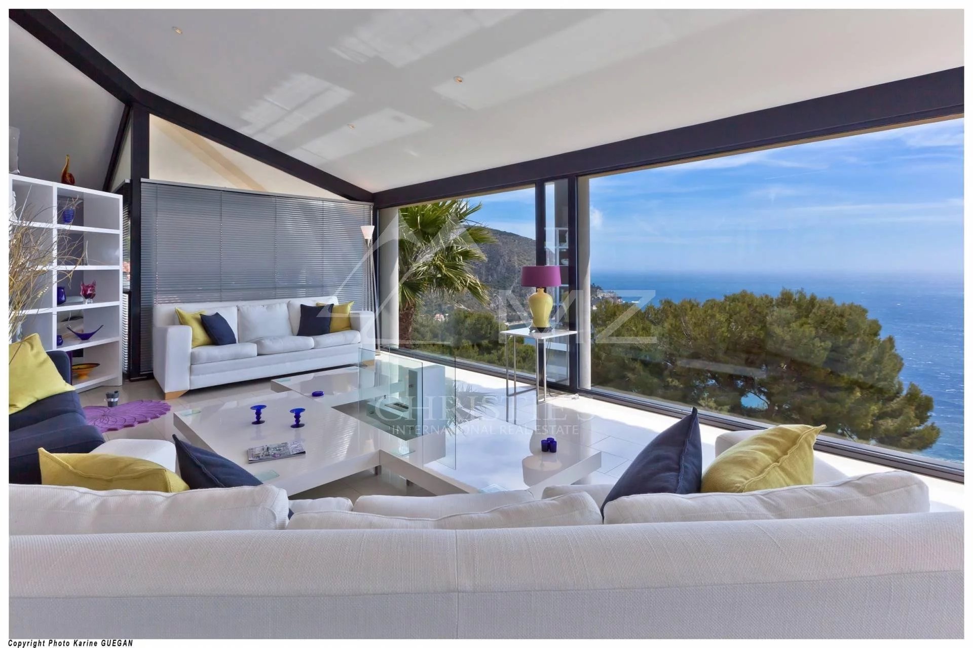 Eze - Splendid contemporary panoramic sea view villa