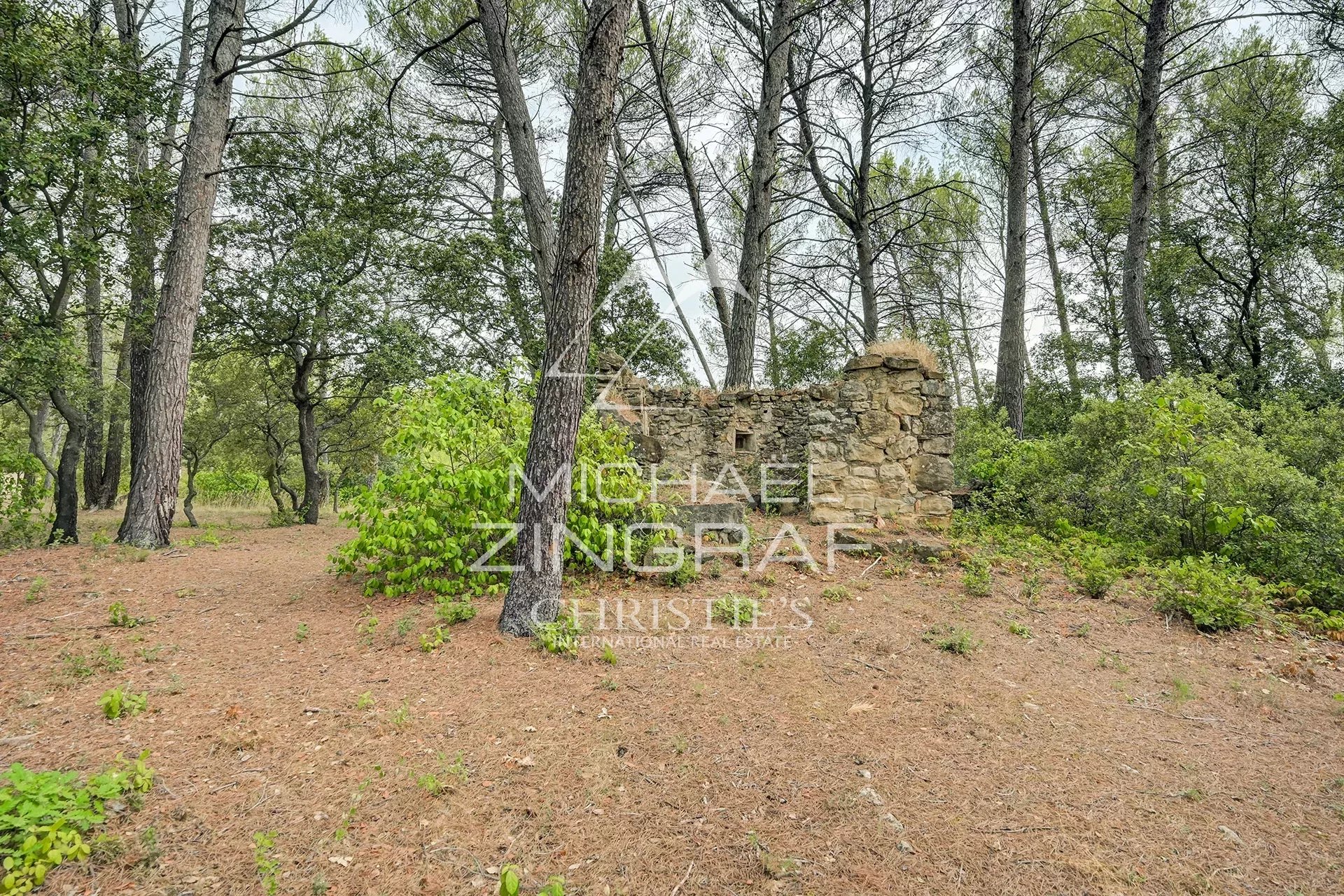 A 14 km d'Aix en Provence, maison familiale avec deux logements, oliveraie