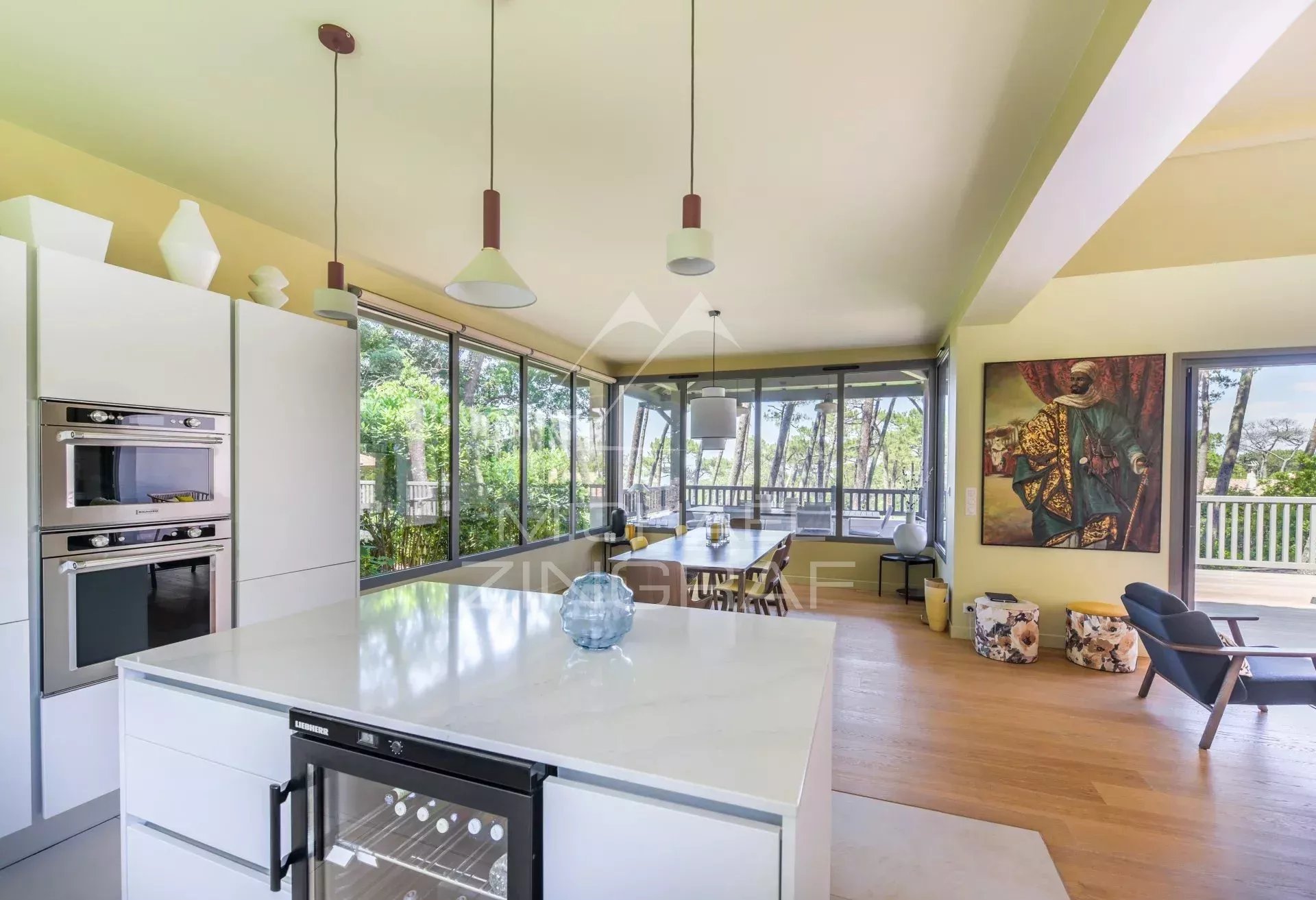 VILLA DAS OBSERVATORIUM MIT MEERBLICK PYLA AUF DEM MEER