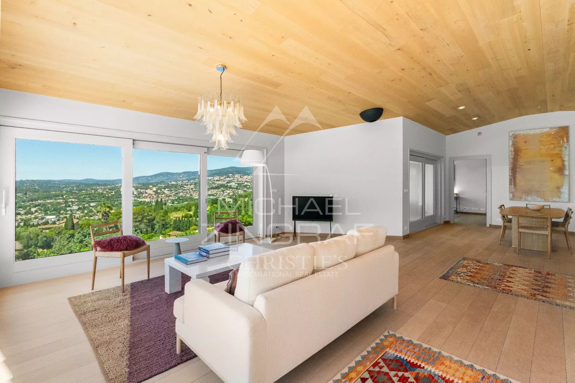 Proche Valbonne - Villa contemporaine avec vue panoramique - 4 chambres