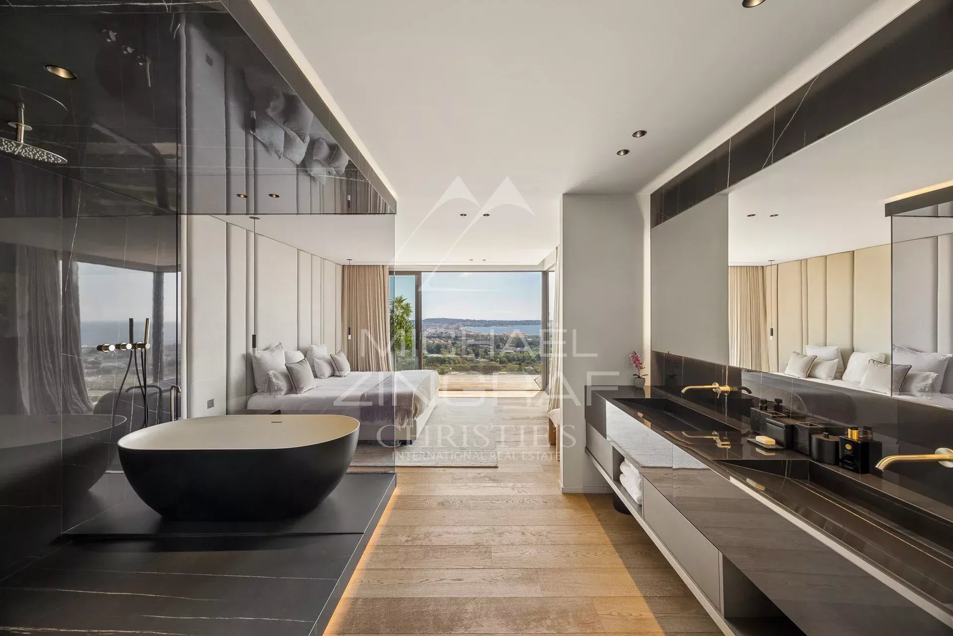 Aux portes de Cannes - Villa d’architecte neuve avec vue mer panoramique
