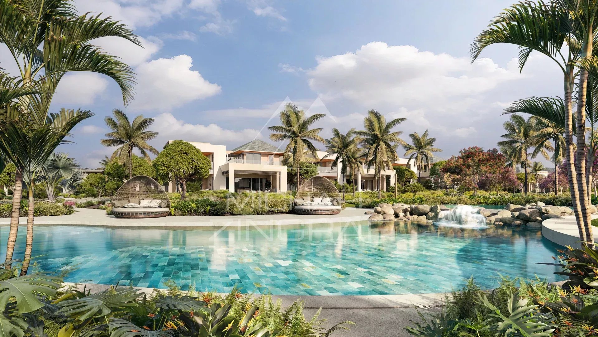 Villa Sur Golf Estate -4 chambres - Mont Choisy