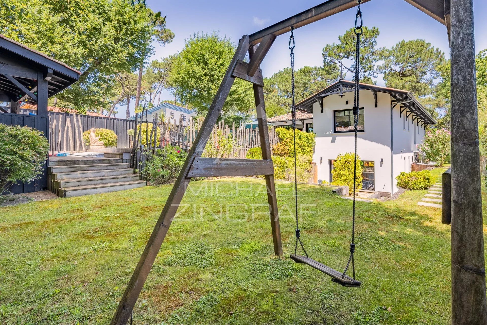 Plage à pieds - Villa 4 ch avec piscine