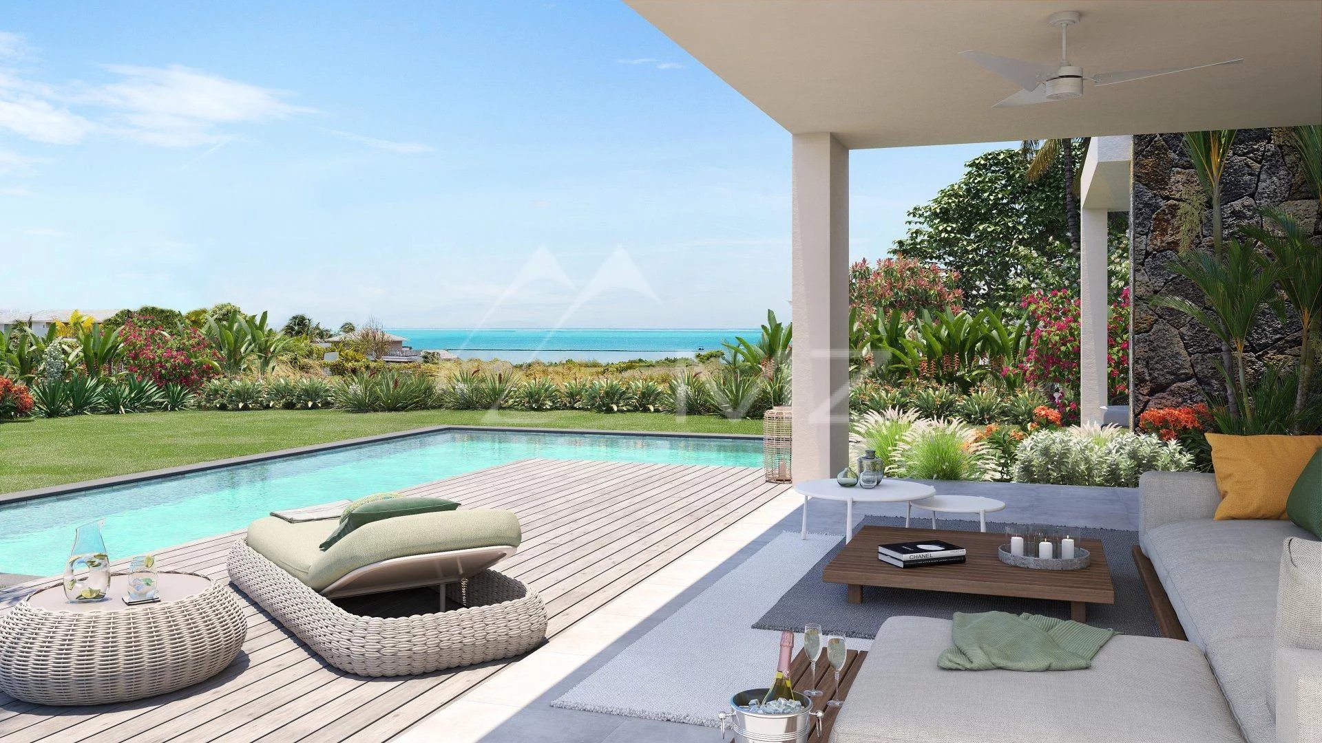 Mauritius -  Palmea villa sea view - Haute Rive