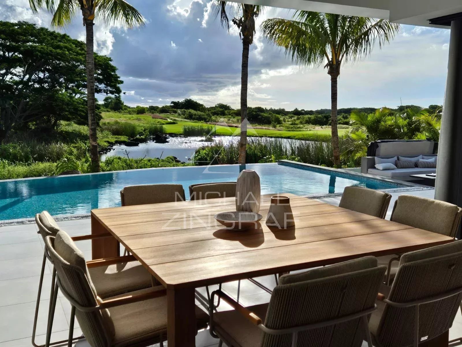 Contemporary Villa with Pool at Mon Choisy Golf