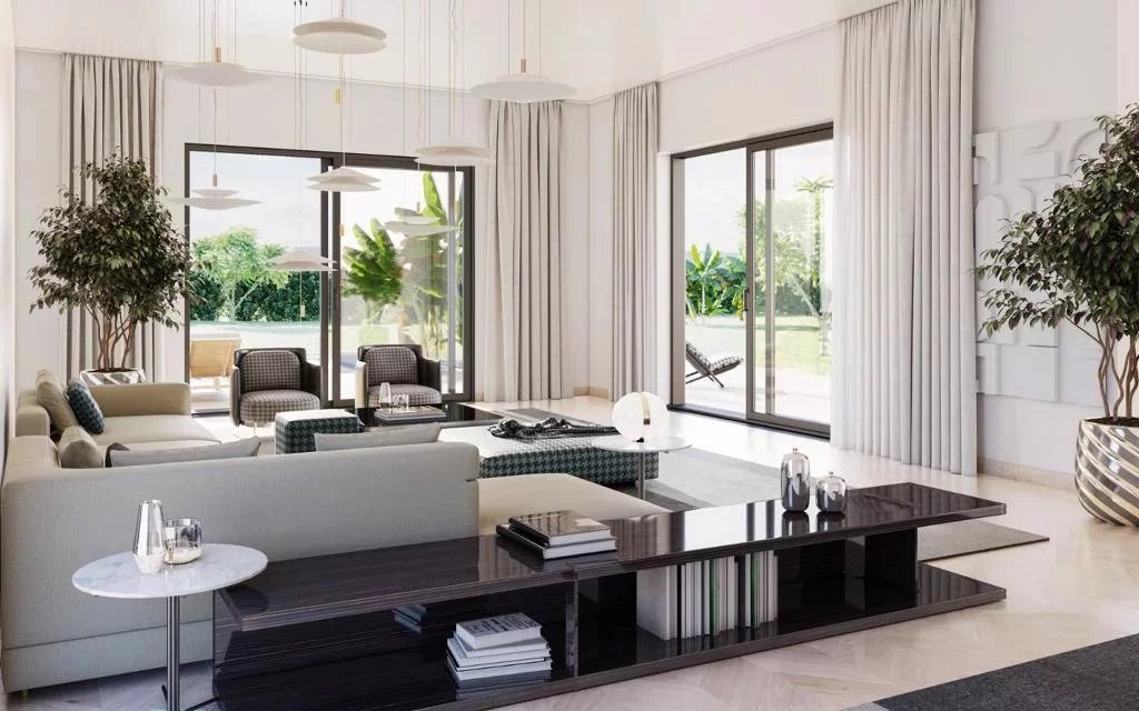 Contemporary villa under construction