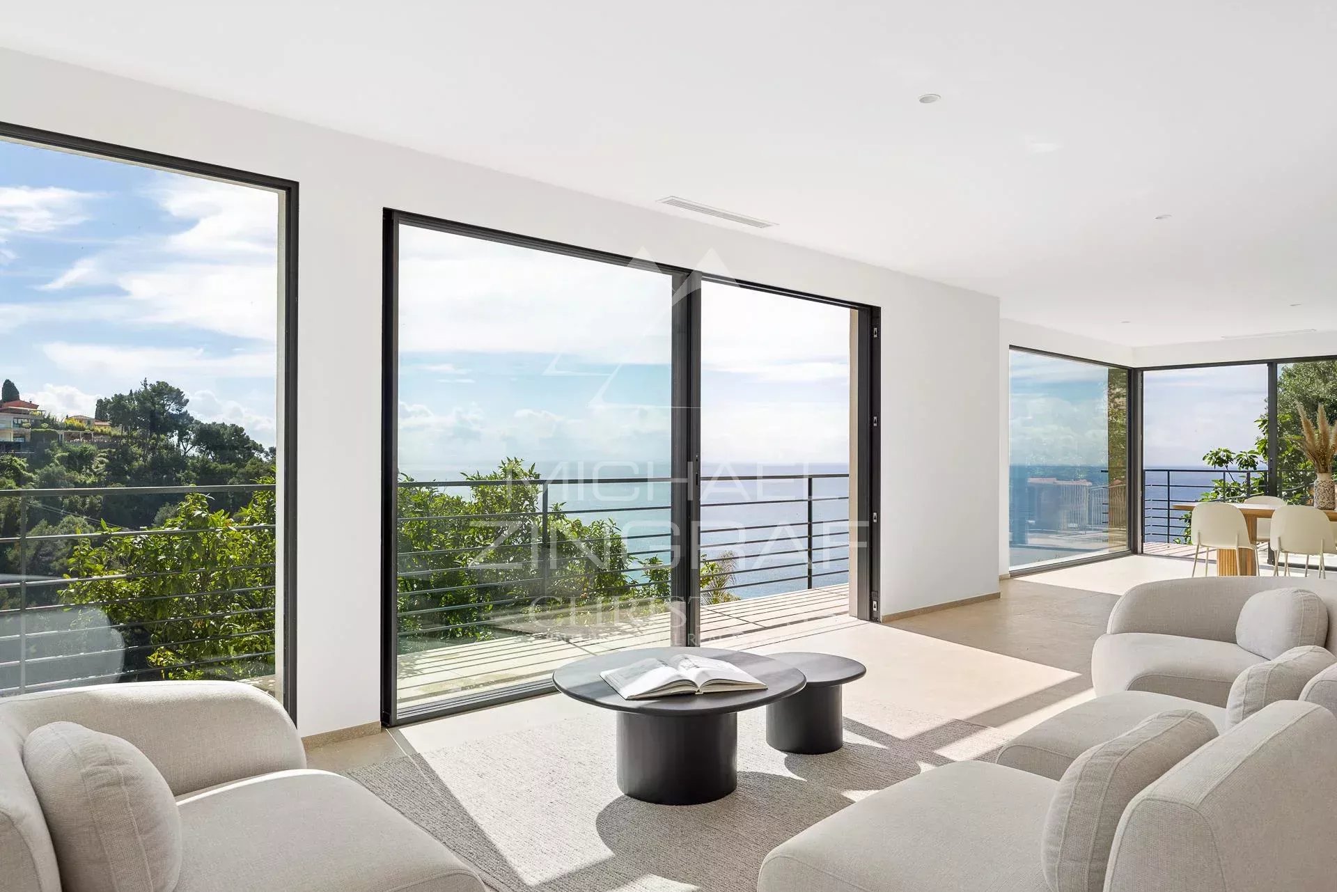 Villa contemporaine d’exception – Vue panoramique mer – Roquebrune-Cap-Martin