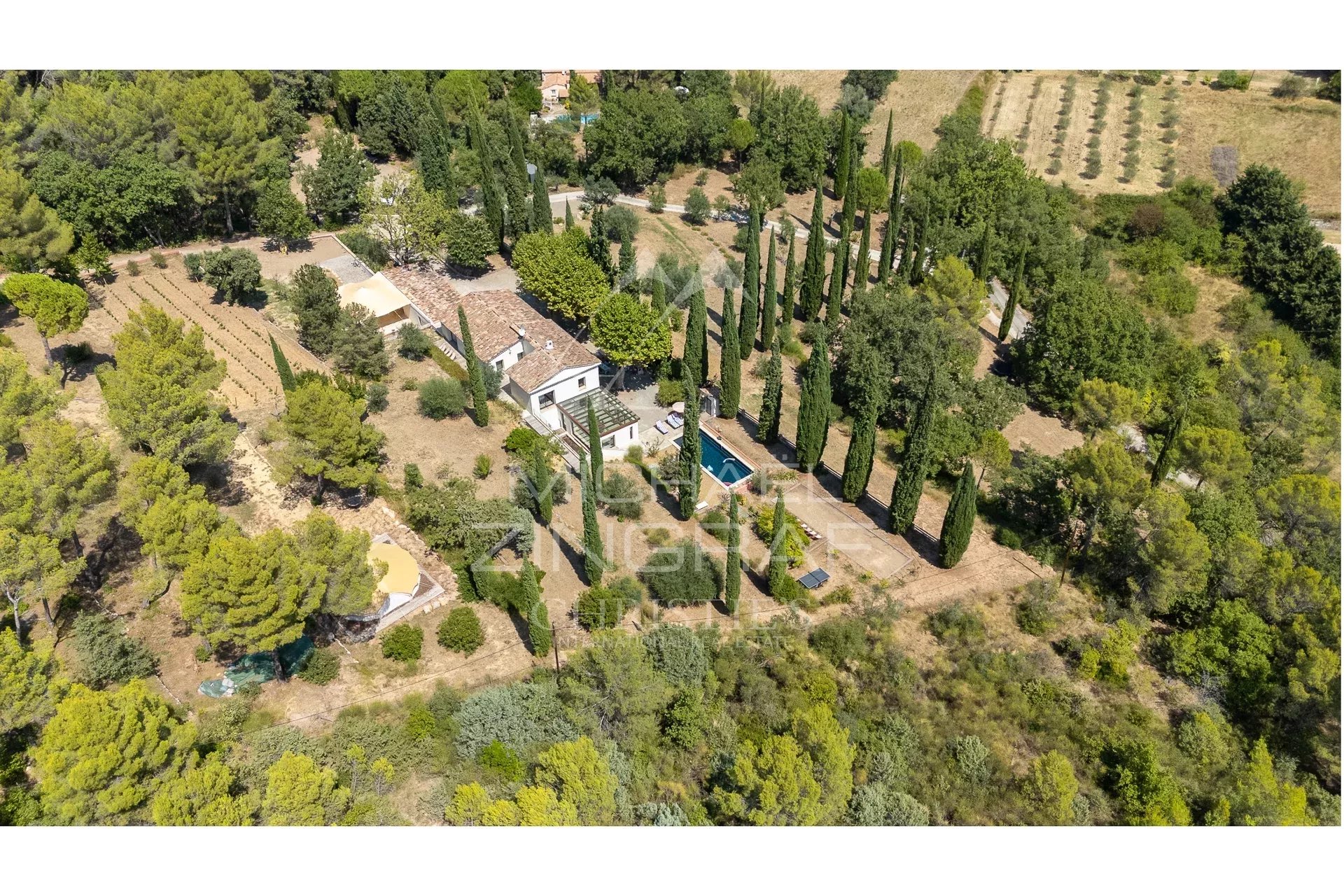black chair and white table