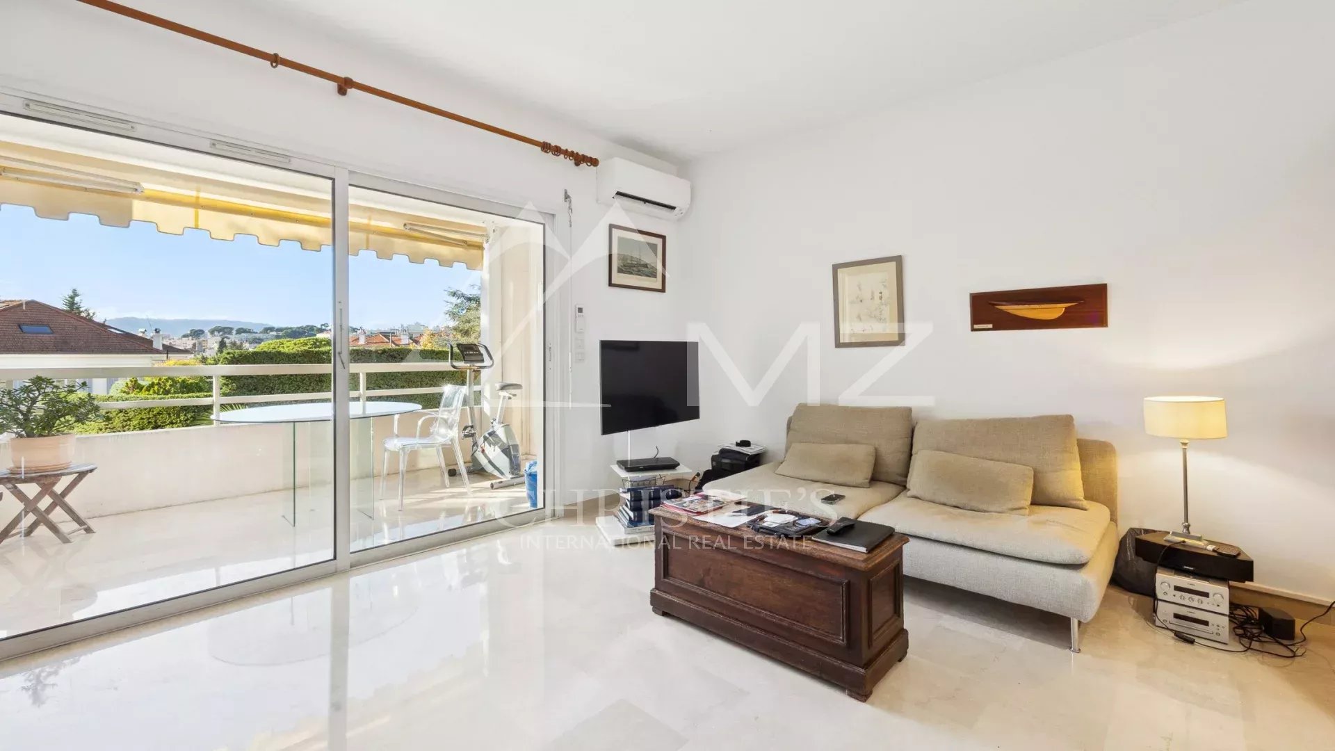 black chair and white table