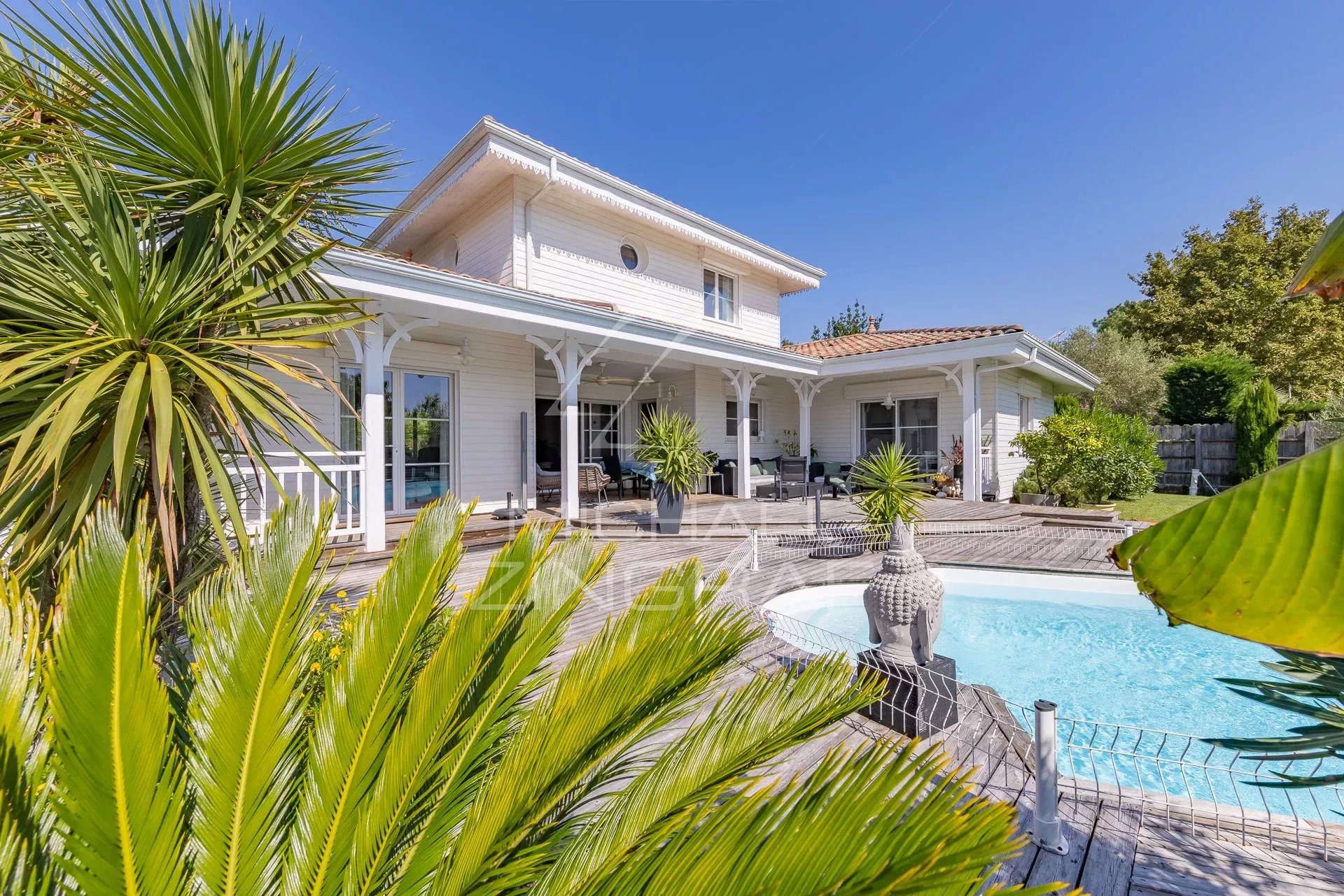 black chair and white table