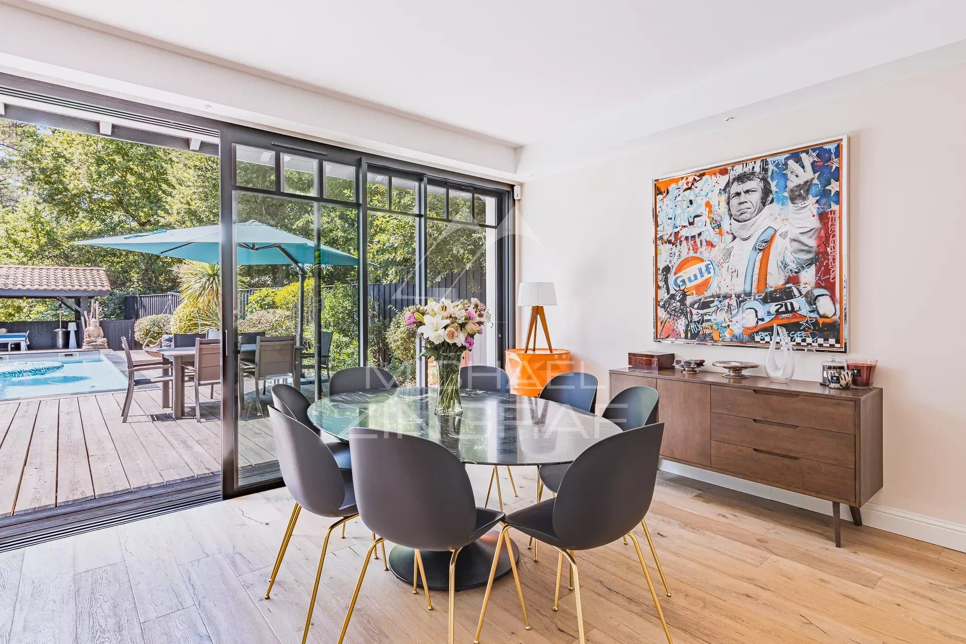 Plage à pieds - Villa 4 ch avec piscine