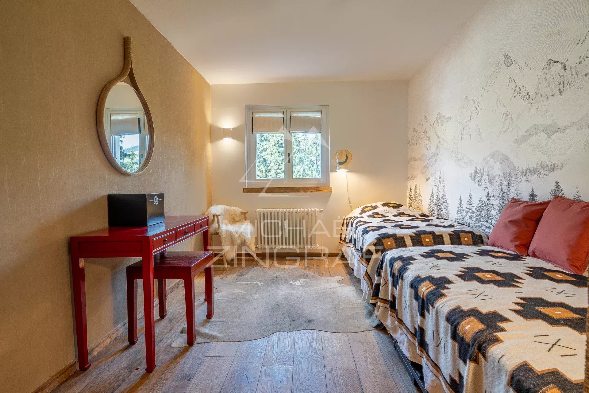 Appartement Rez-de-Jardin "coup de coeur" - 3 pièces - Cheminée - Rénové - Megève