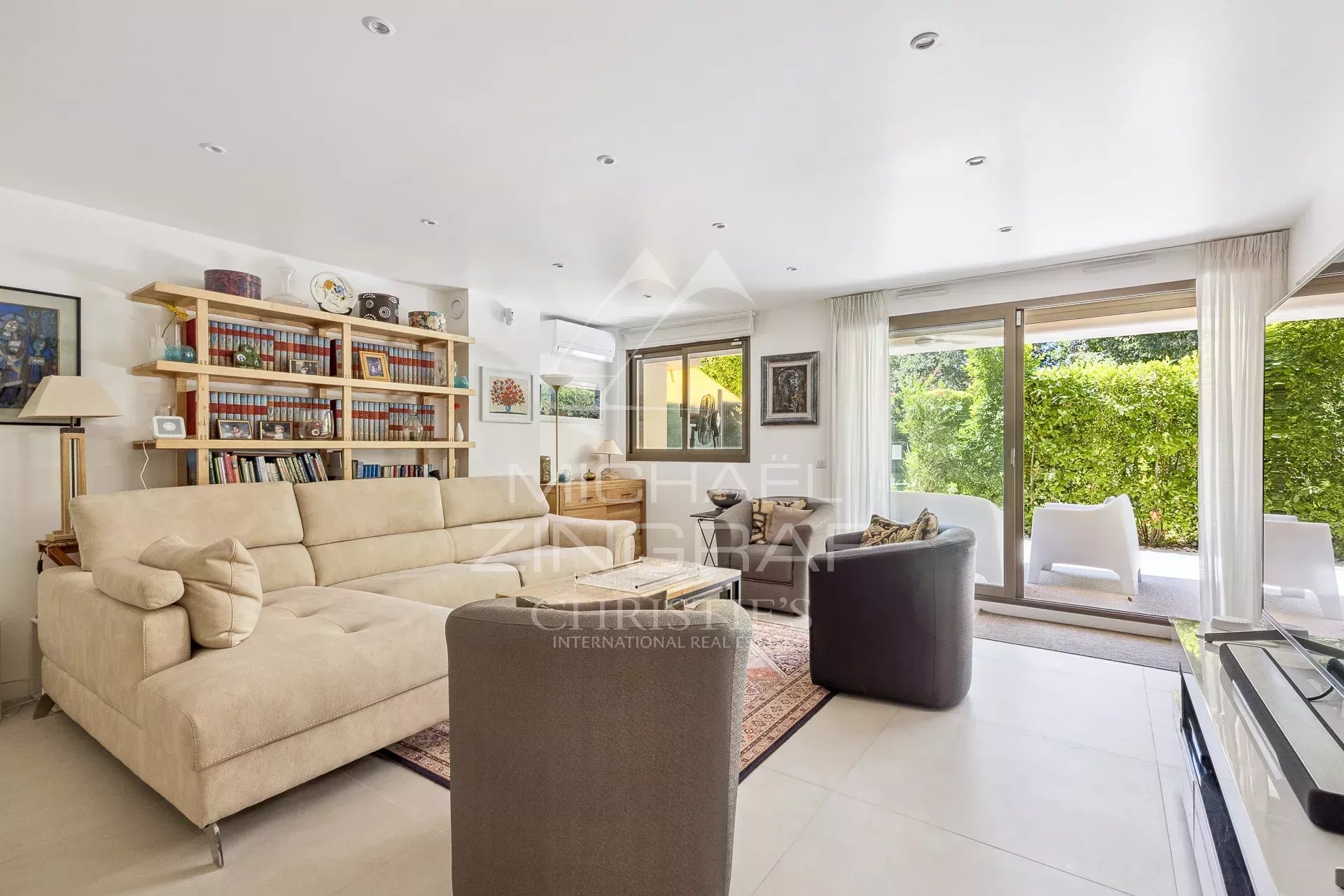 black chair and white table