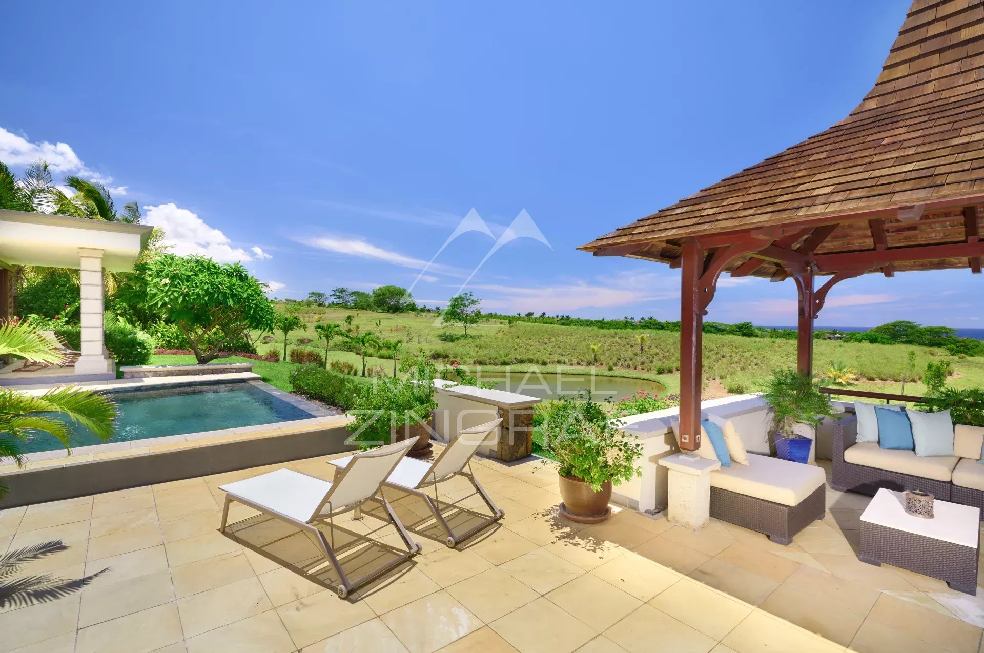 Mauritius - Villa mit Meerblick in einem Golfresort - Bel ombre