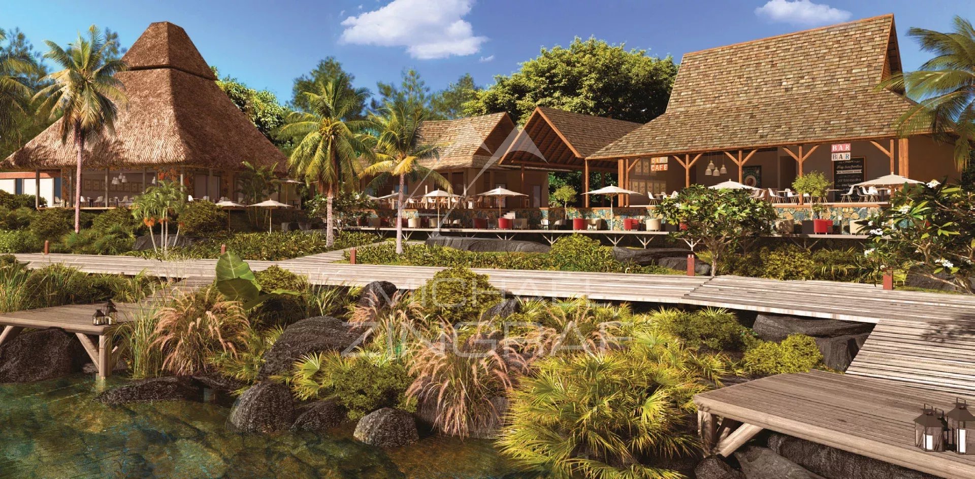 Vivre entre nature et lagon – Duplex d’exception à Pointe d’Esny Le Village