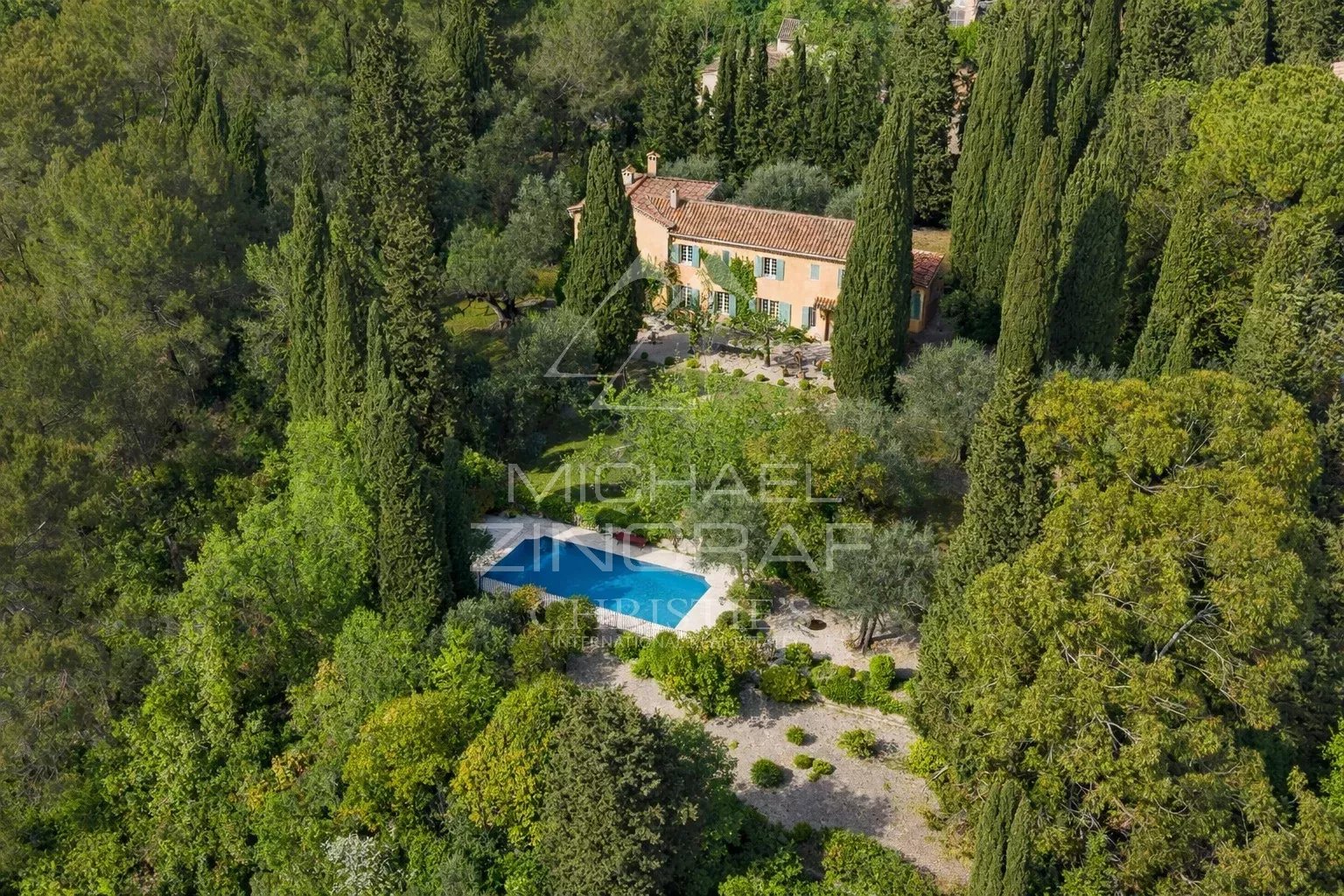 Grasse – Authentic 19th-century " Mas "  set within an exceptional landscaped park