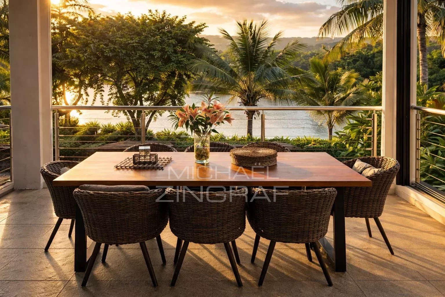 Penthouse d’exception de 4 chambres avec vue mer à Tamarin