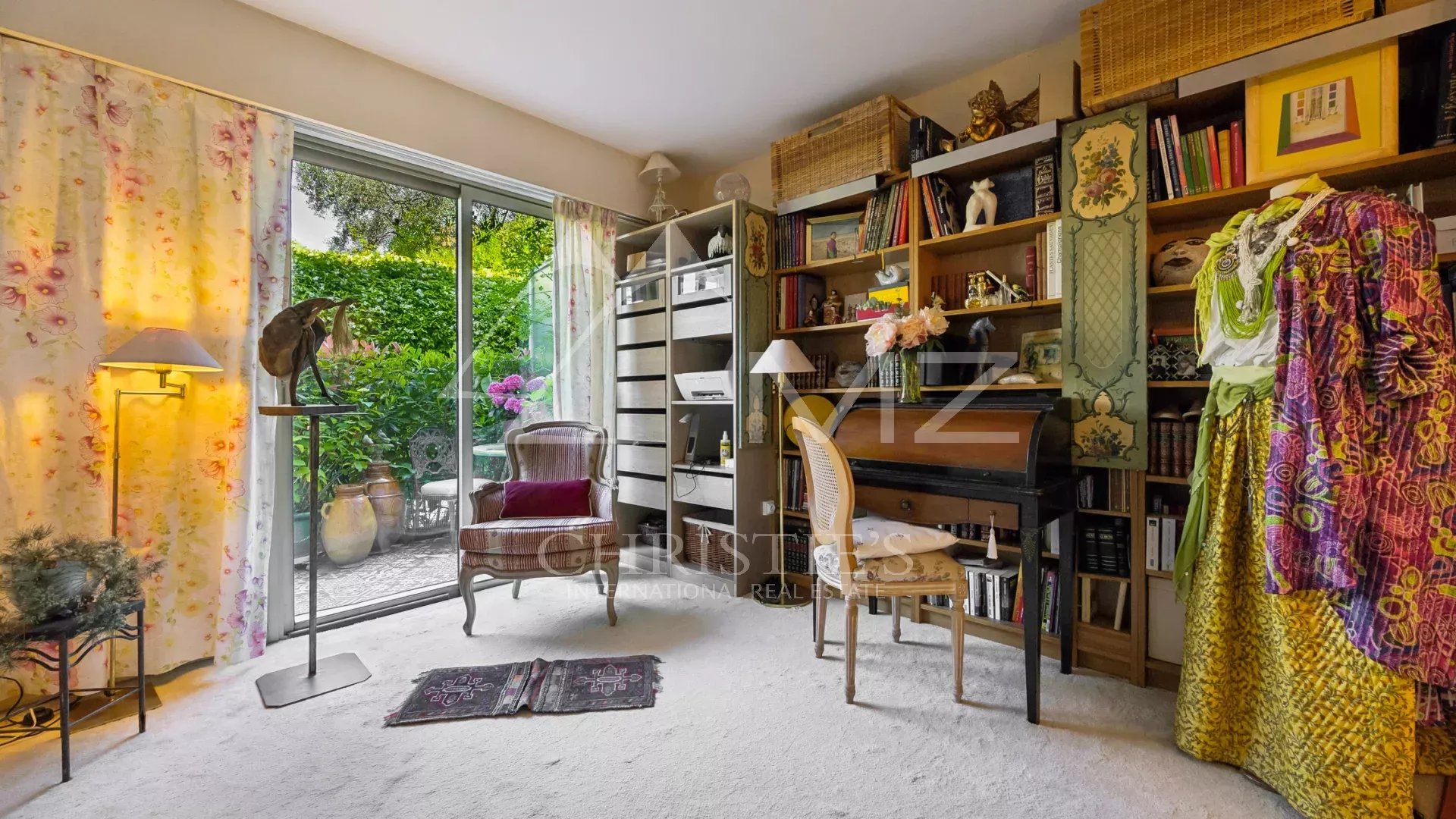 Stunning views from this elevated garden-level flat