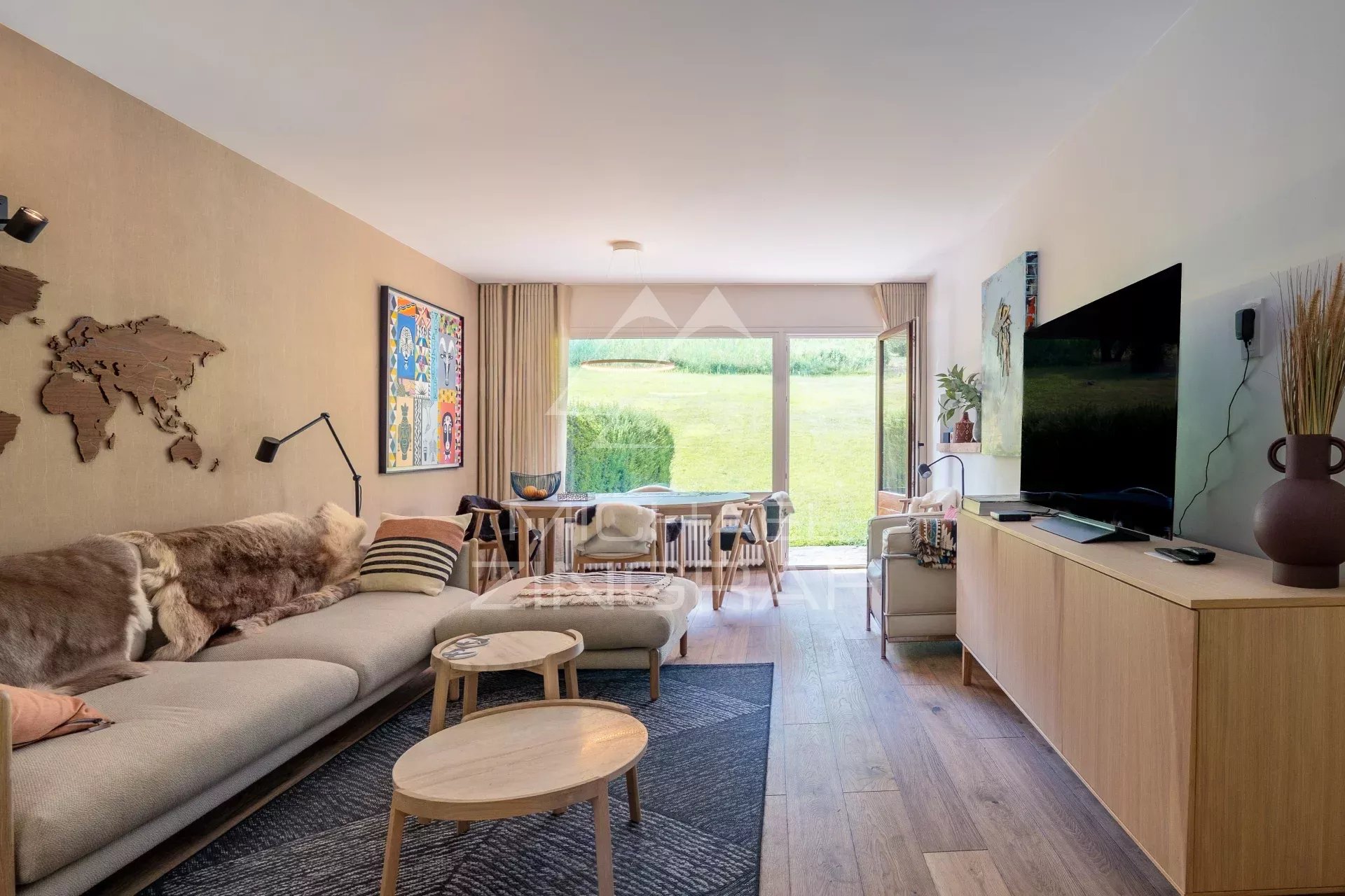 Appartement Rez-de-Jardin "coup de coeur" - 3 pièces - Cheminée - Rénové - Megève