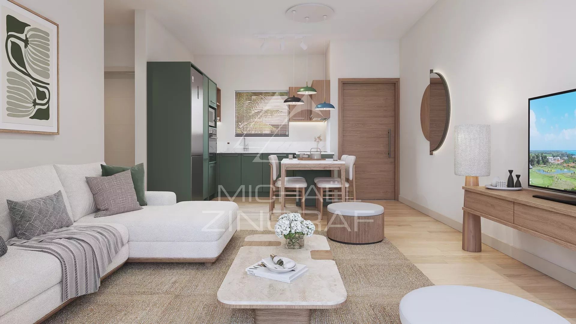 1-Zimmer-Wohnung im Herzen des Badeortes Azuri