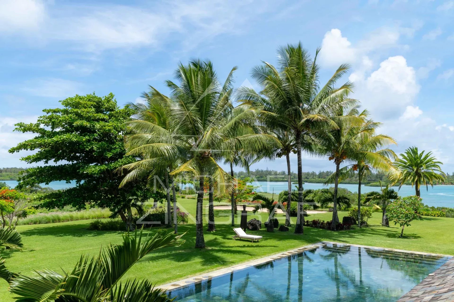 Ile Mauritius - Villa Füße im Wasser - Beau-Champ