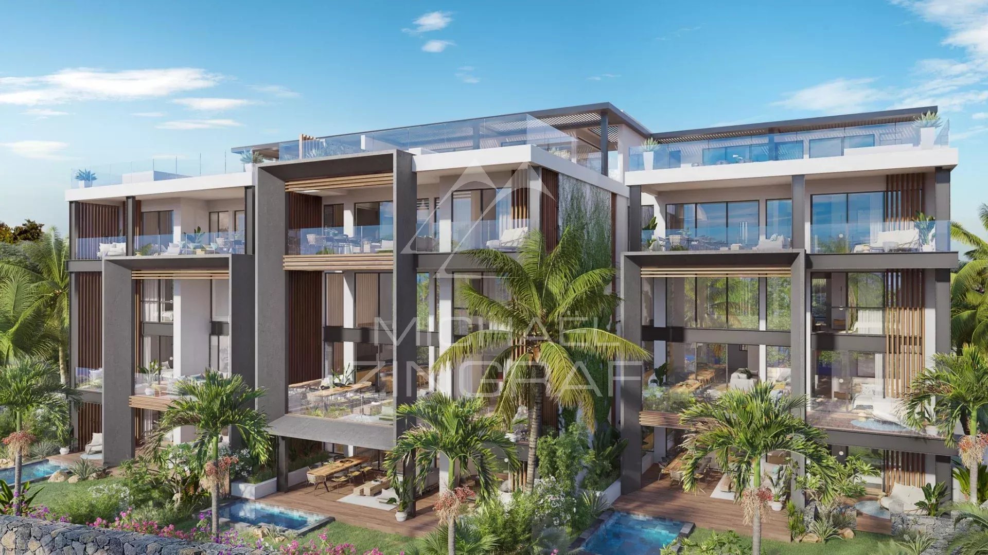Penthouse avec vue mer – Pointe aux Canonniers