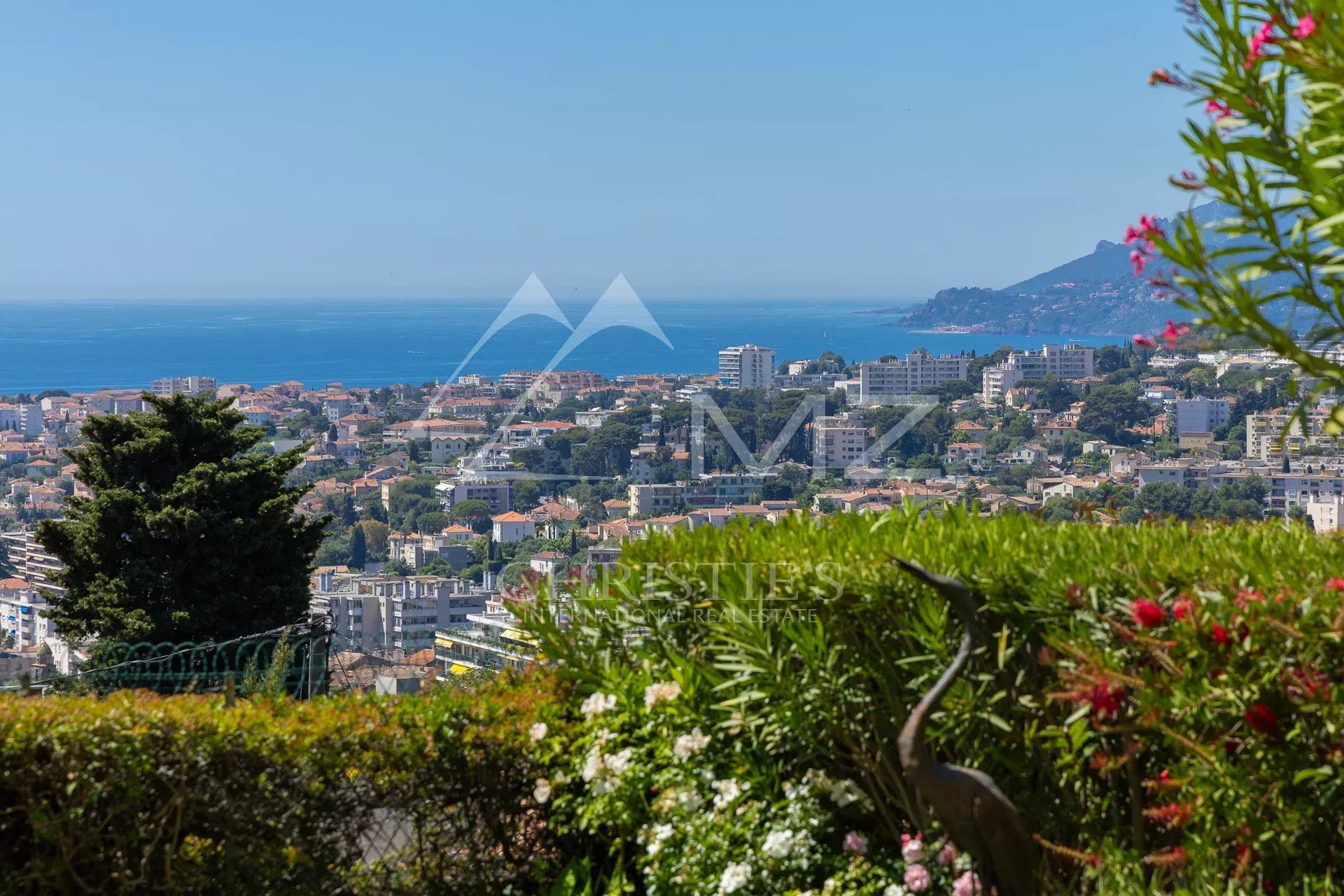 Stunning views from this elevated garden-level flat