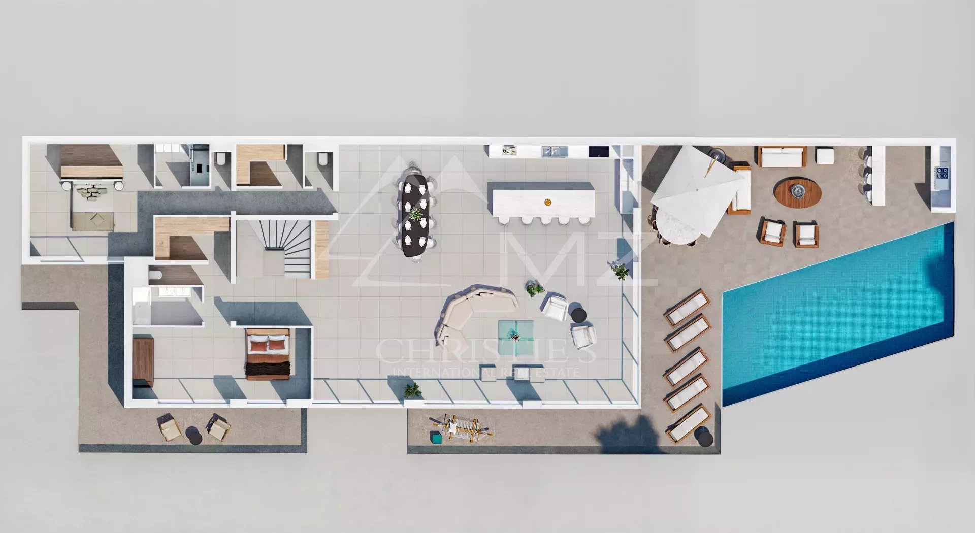 Villa "La Pampelonne", Moderne et Lumineuse avec vue Mer panoramique sur le Golfe de Saint-Tropez